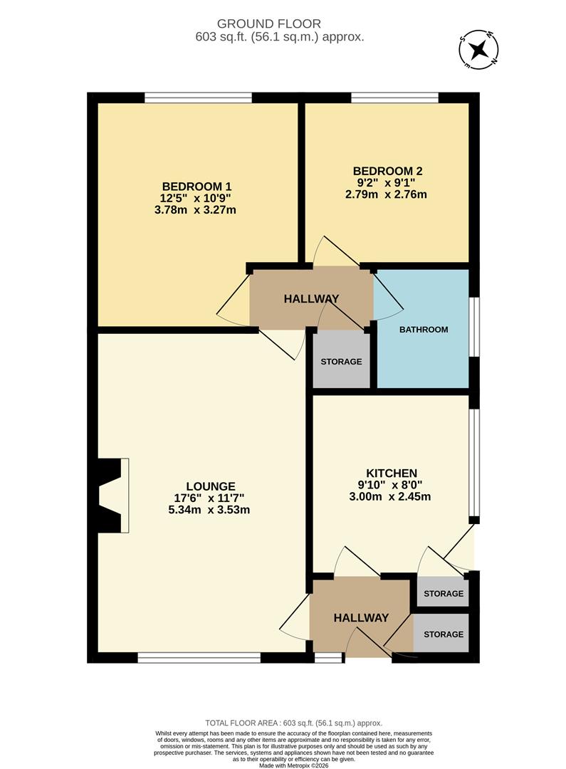 28, Llys Charles, Towyn floorplan