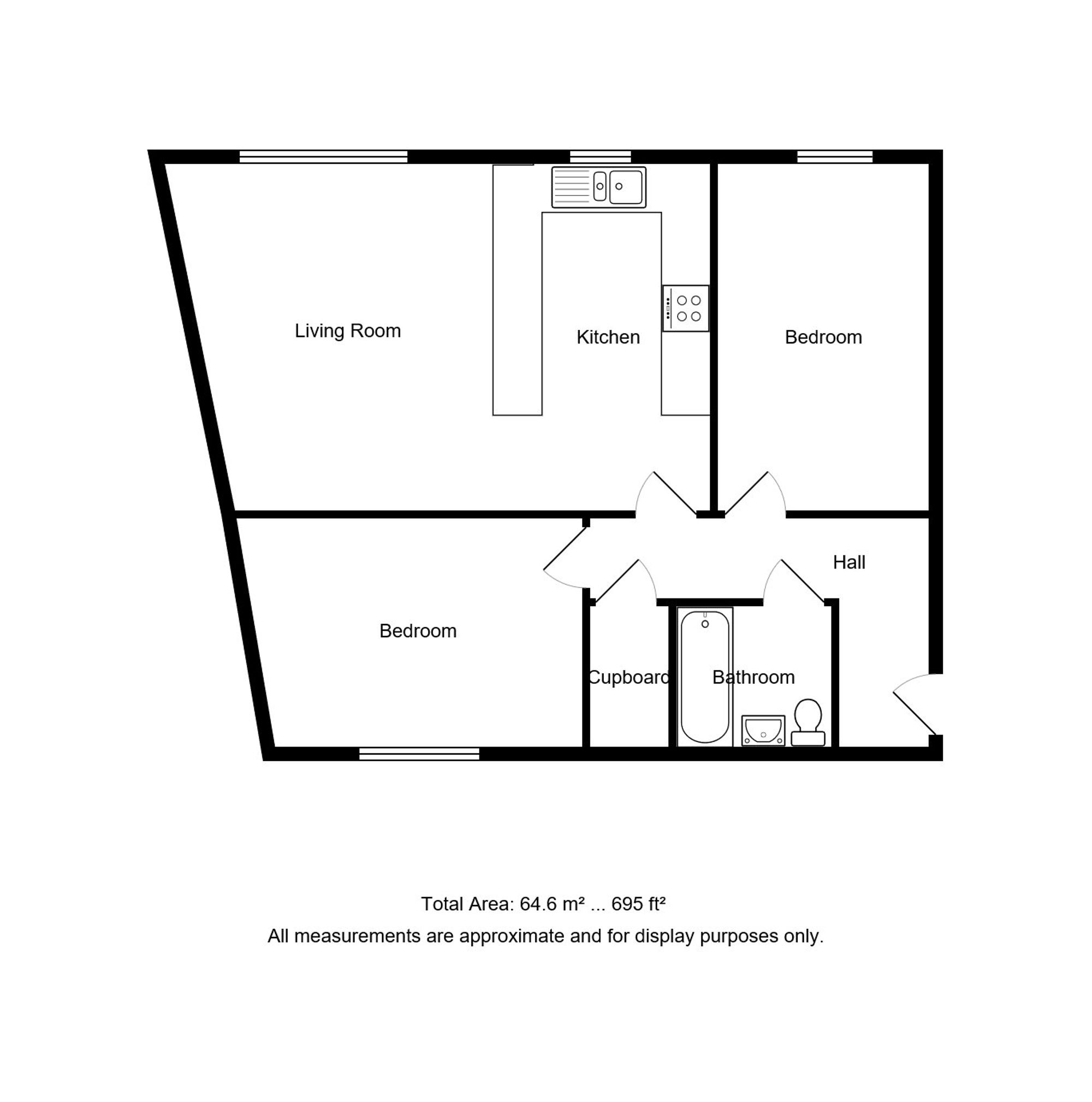 Apt 15, Leicester Court Craggs Row, Preston floorplan
