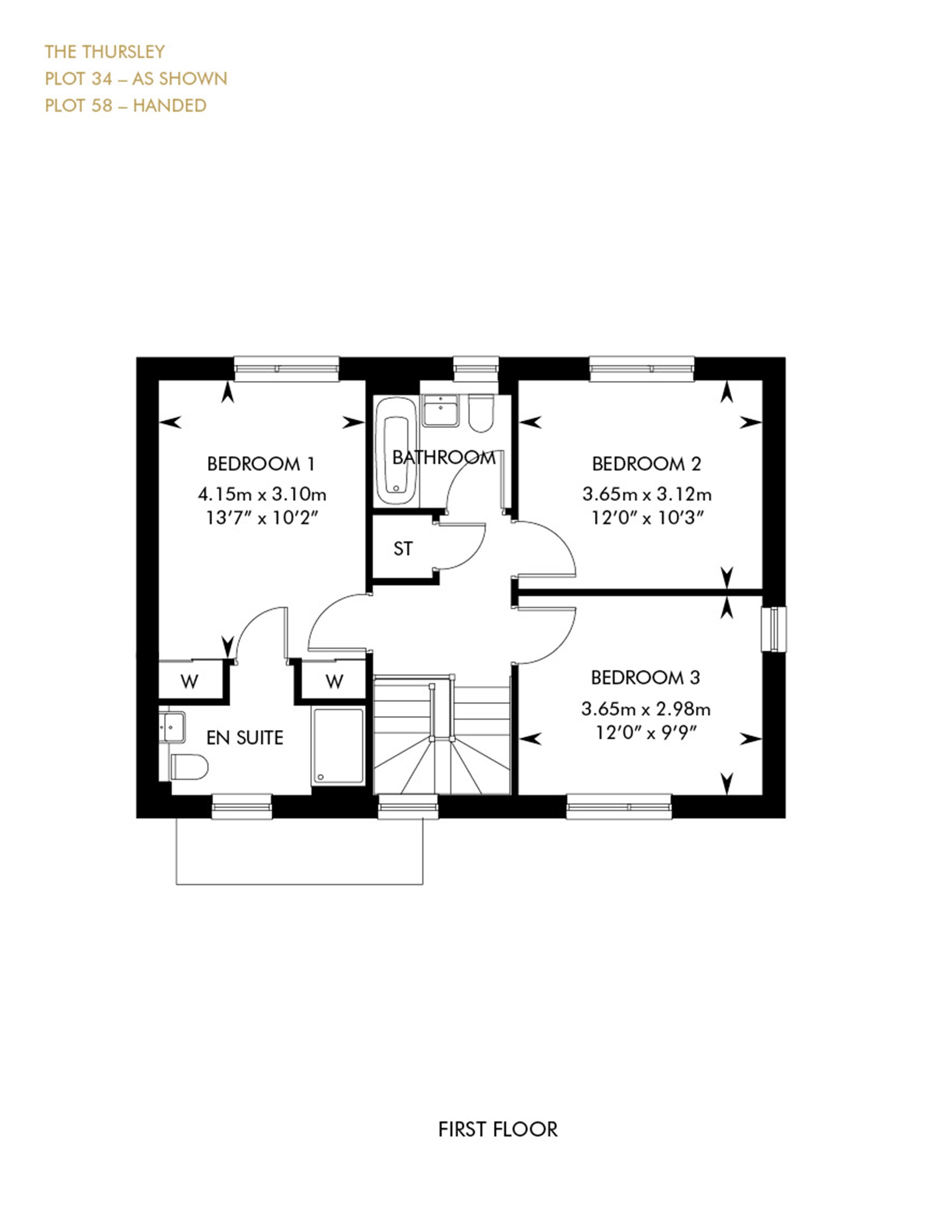 "Thursley" at Aarons Hill, Godalming GU7, 3 bedroom semidetached house for sale 58198957