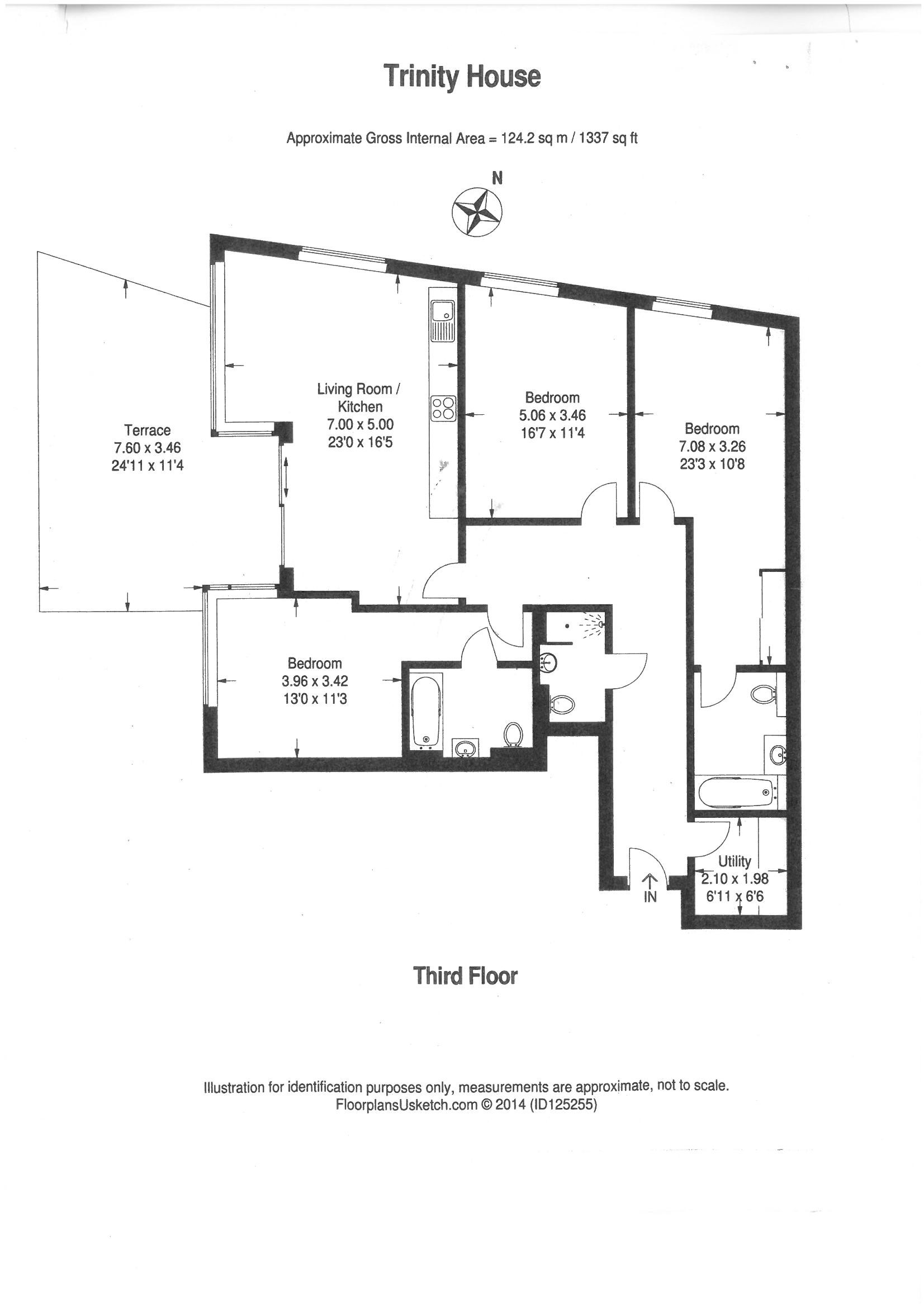 28 Trinity House 377, Kensington High Street, London floorplan