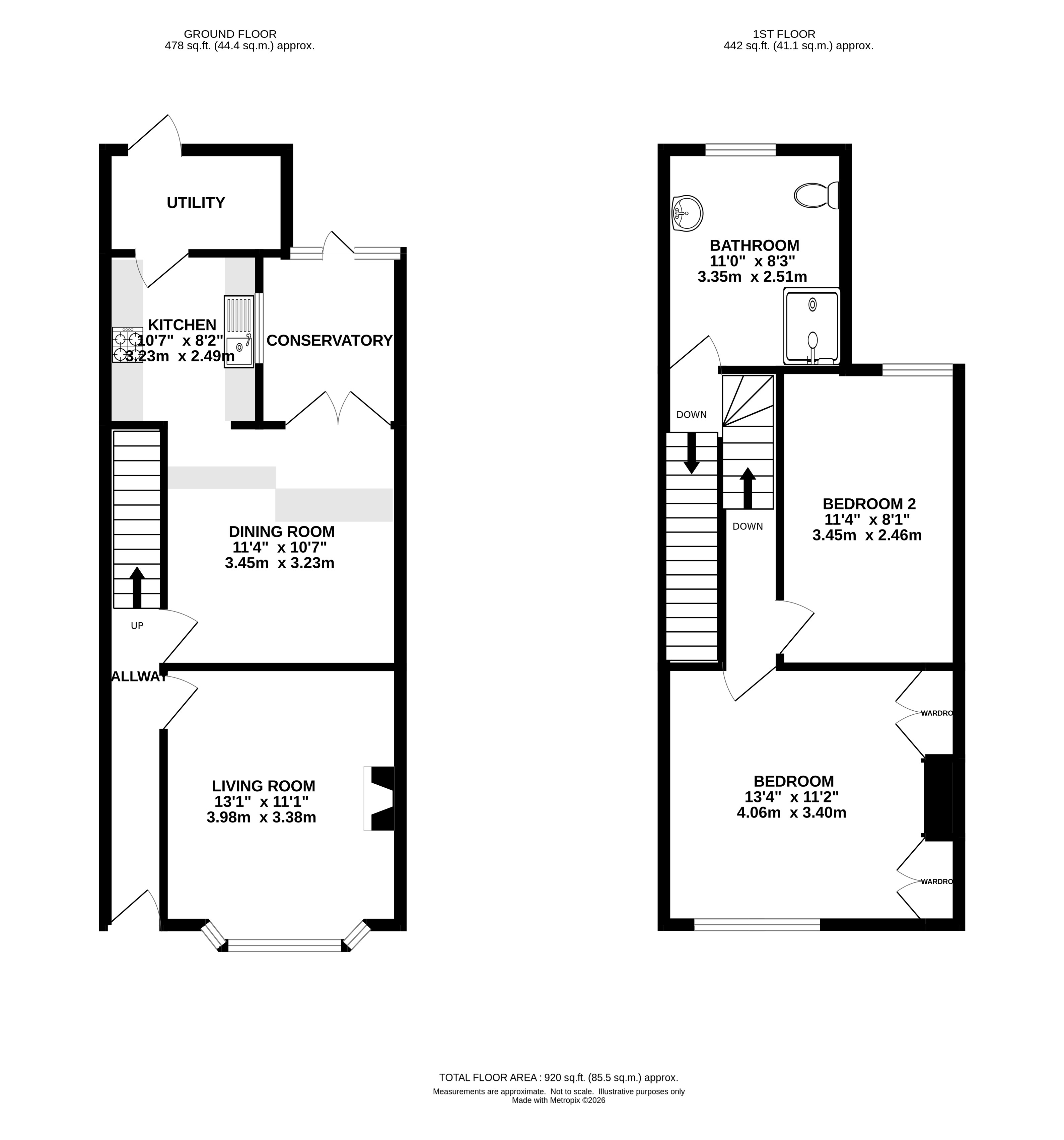 9, Baker Street, Exeter floorplan