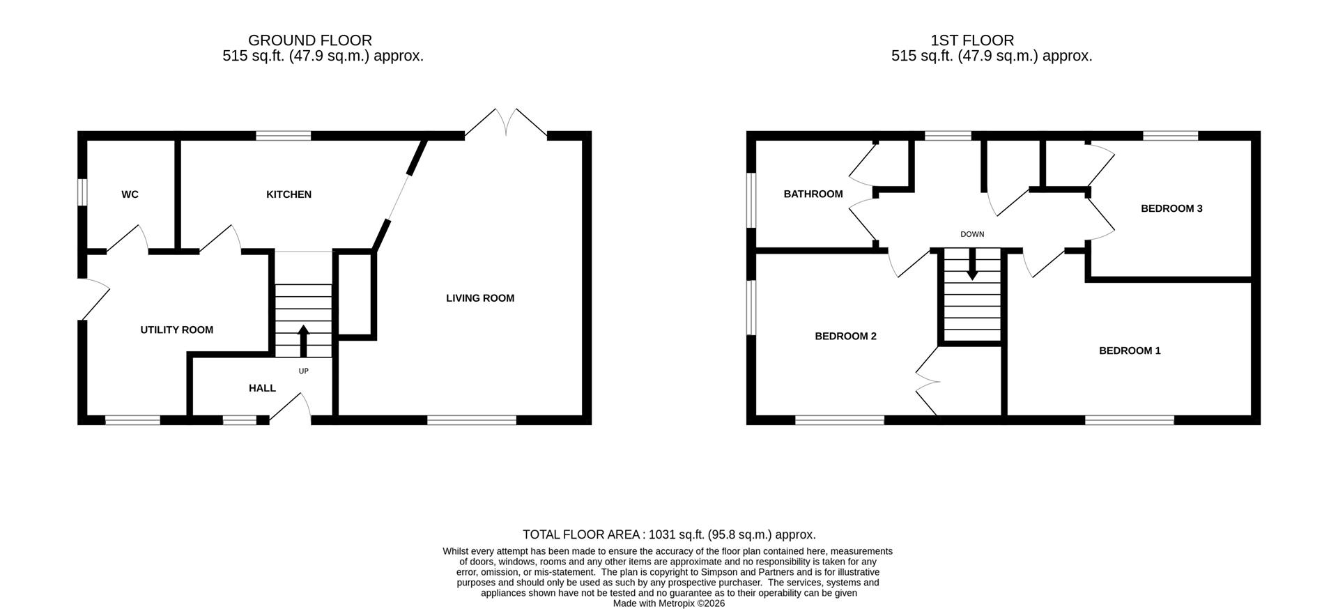 Drayton Close, Islip floorplan