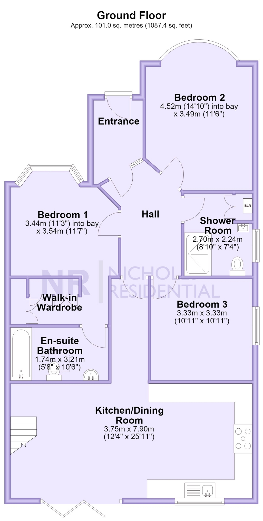 63, Meadow Walk, Ewell floorplan