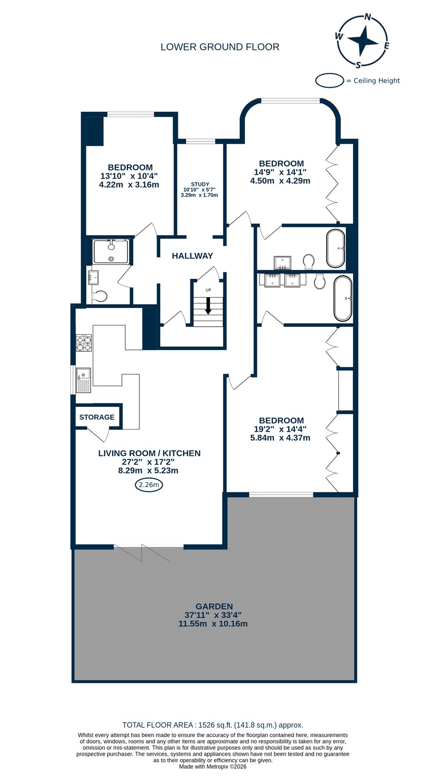 Flat 1, 115, Broadhurst Gardens, London floorplan
