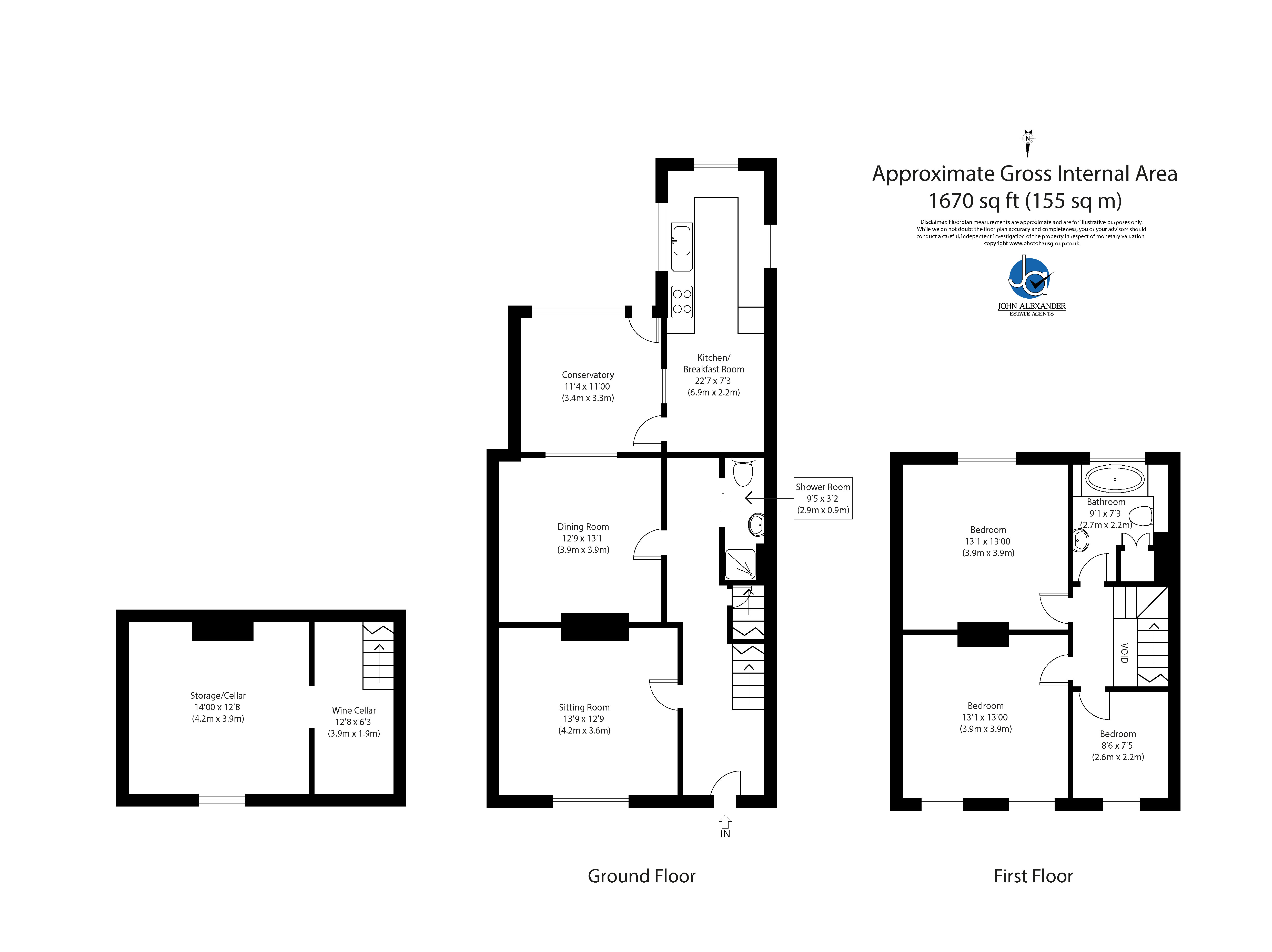 The Vine House, 141, Barrack Street, Colchester floorplan