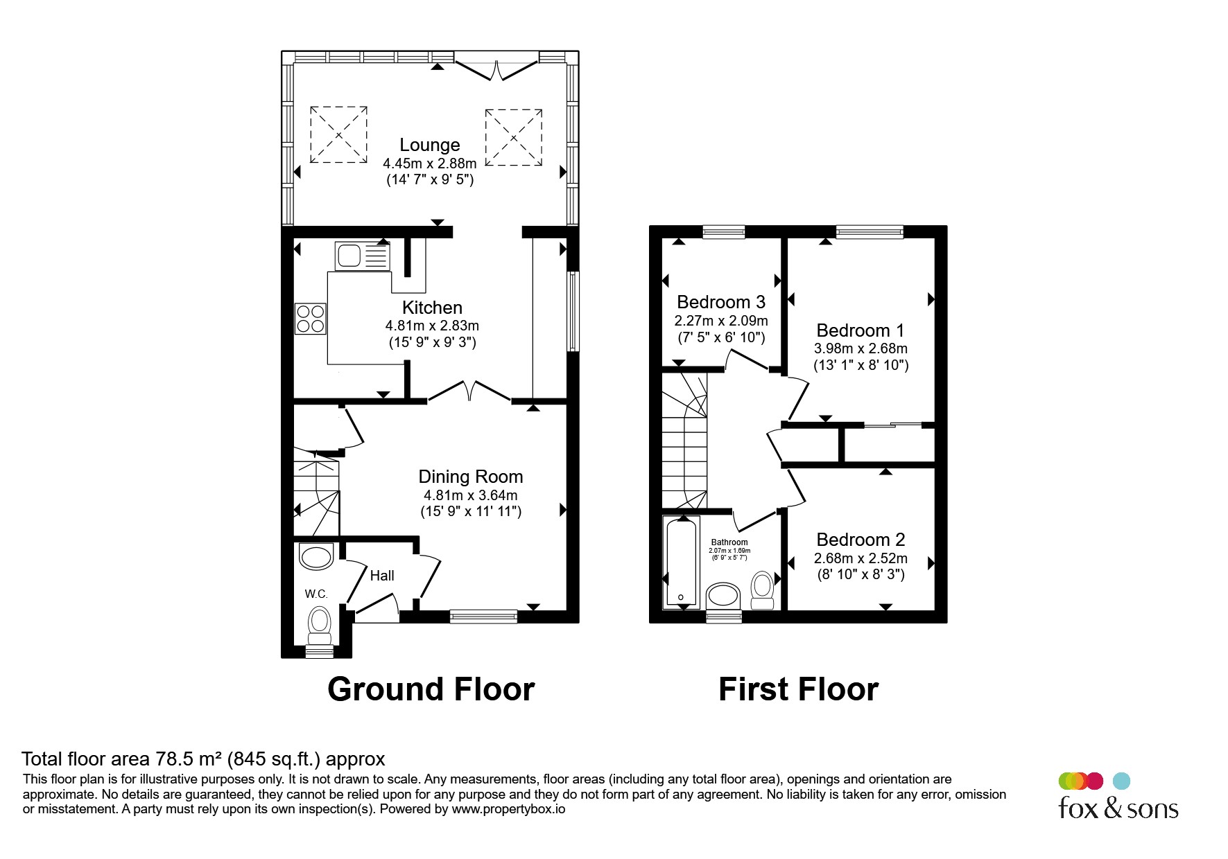 Lynor Close, Taunton floorplan