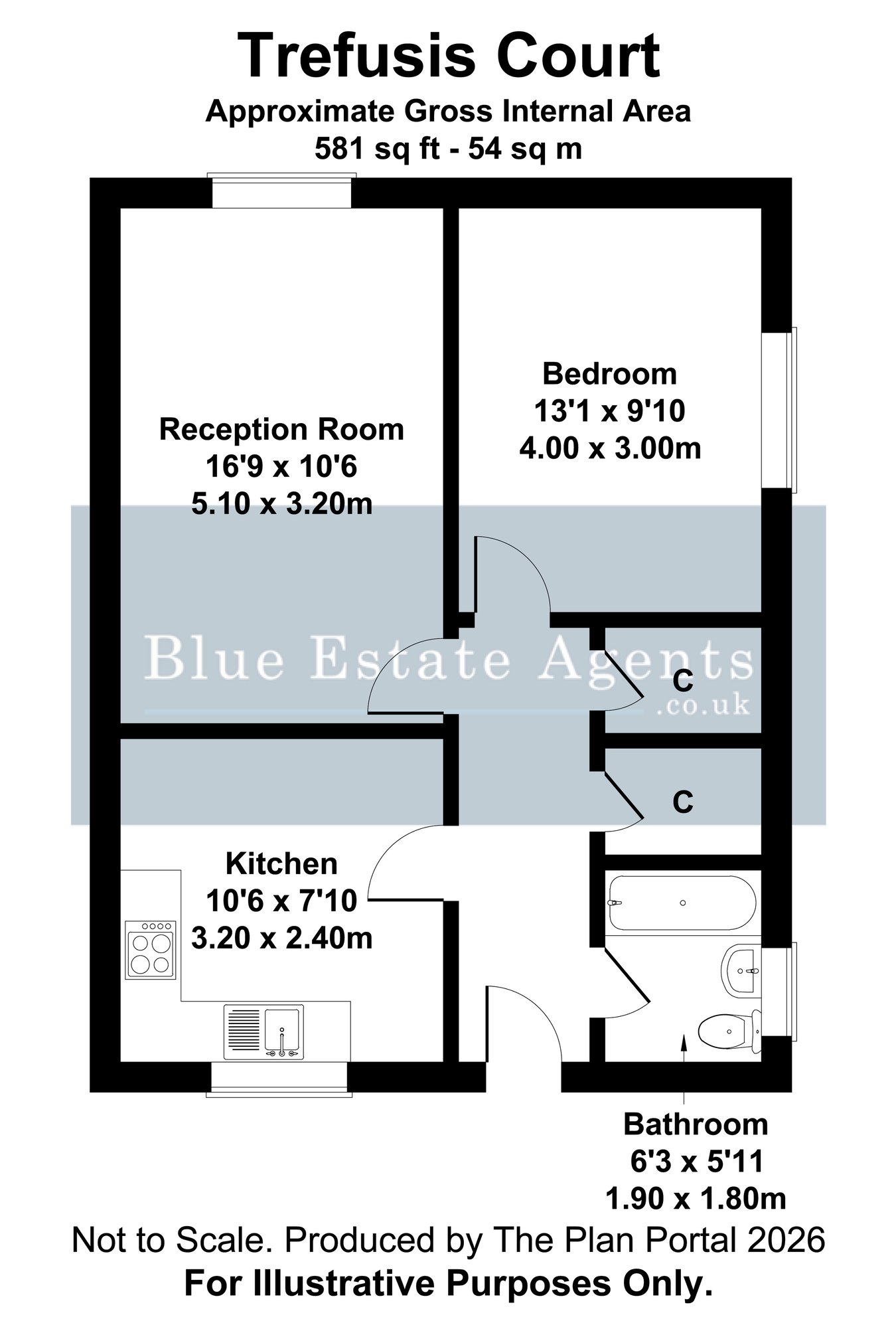 25 Trefusis Court, Bath Road, Hounslow floorplan