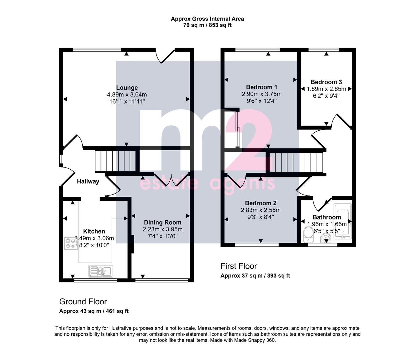 21, The Stepping Stones, Pontypool floorplan