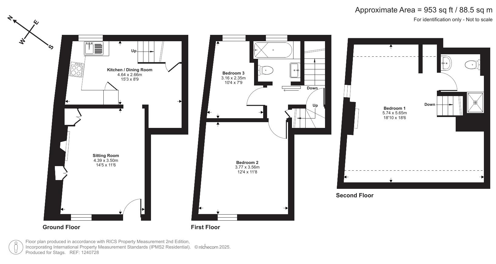 7 Thorns Cottages, Greenway, Woodbury floorplan