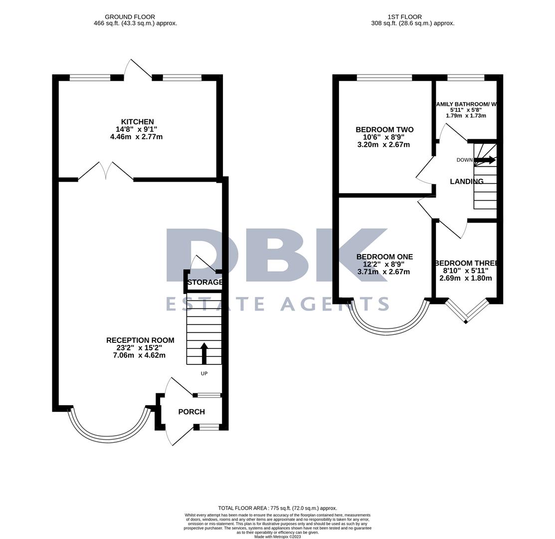 41, St. Crispins Close, Southall floorplan