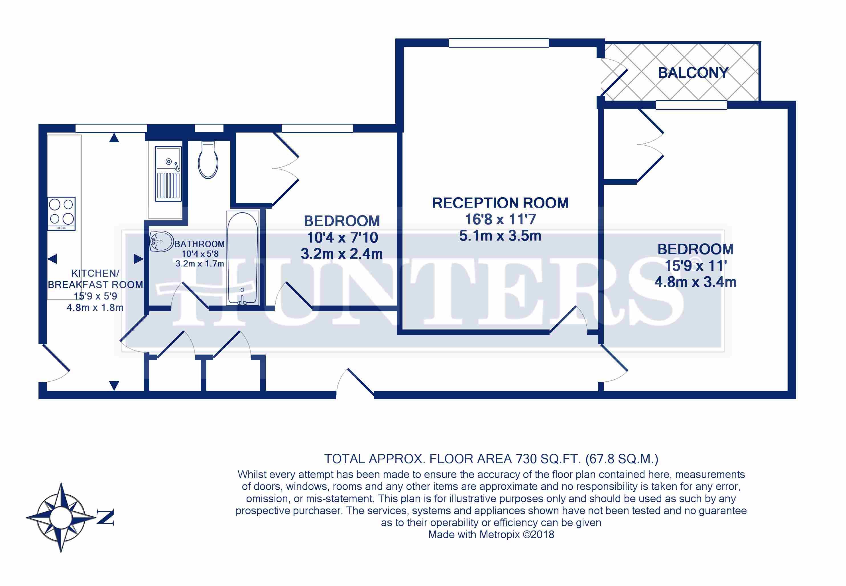 2 Bedrooms Flat to rent in Heathway Court, Finchley Road, London NW3