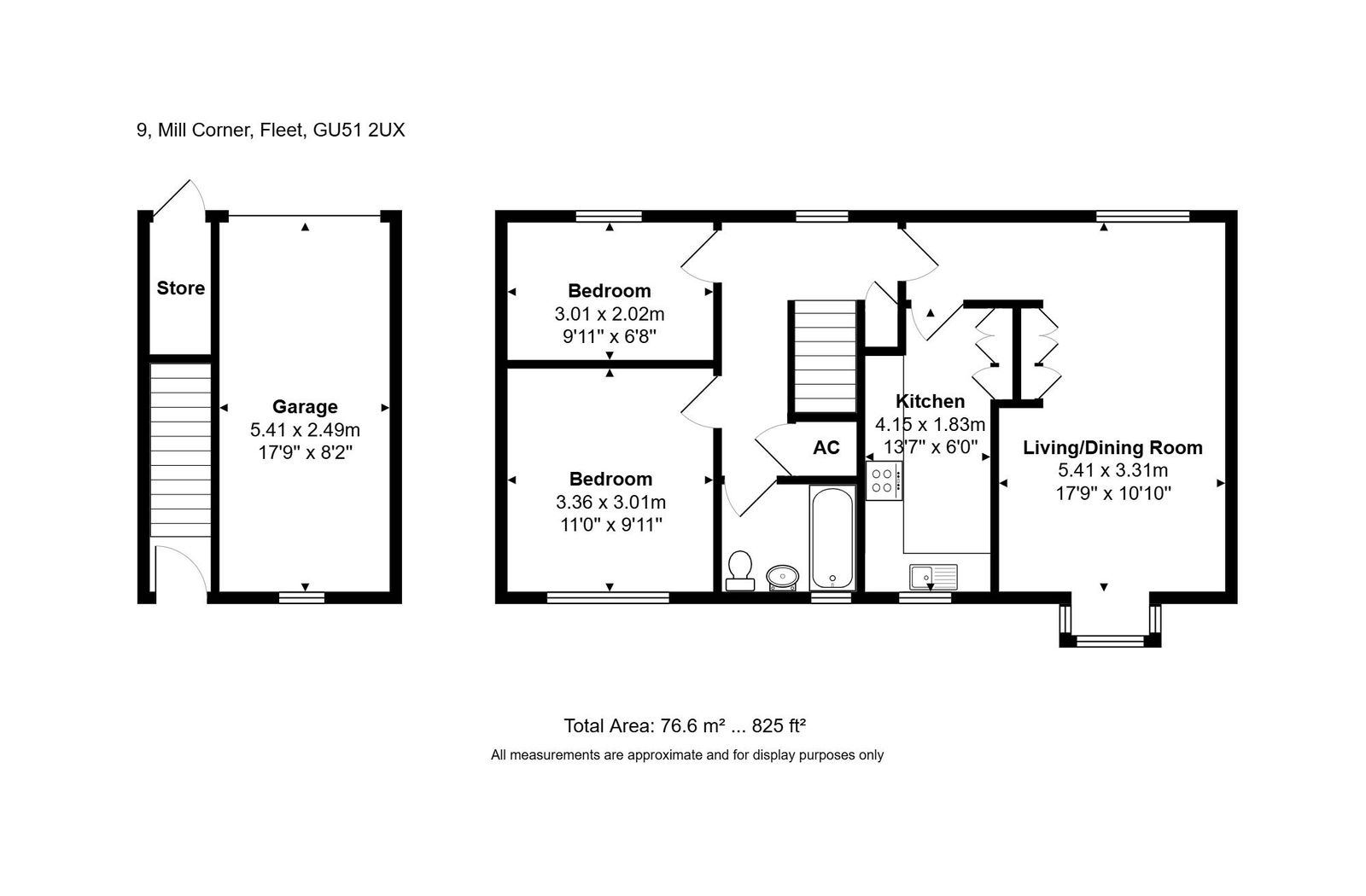 9, Mill Corner, Fleet floorplan
