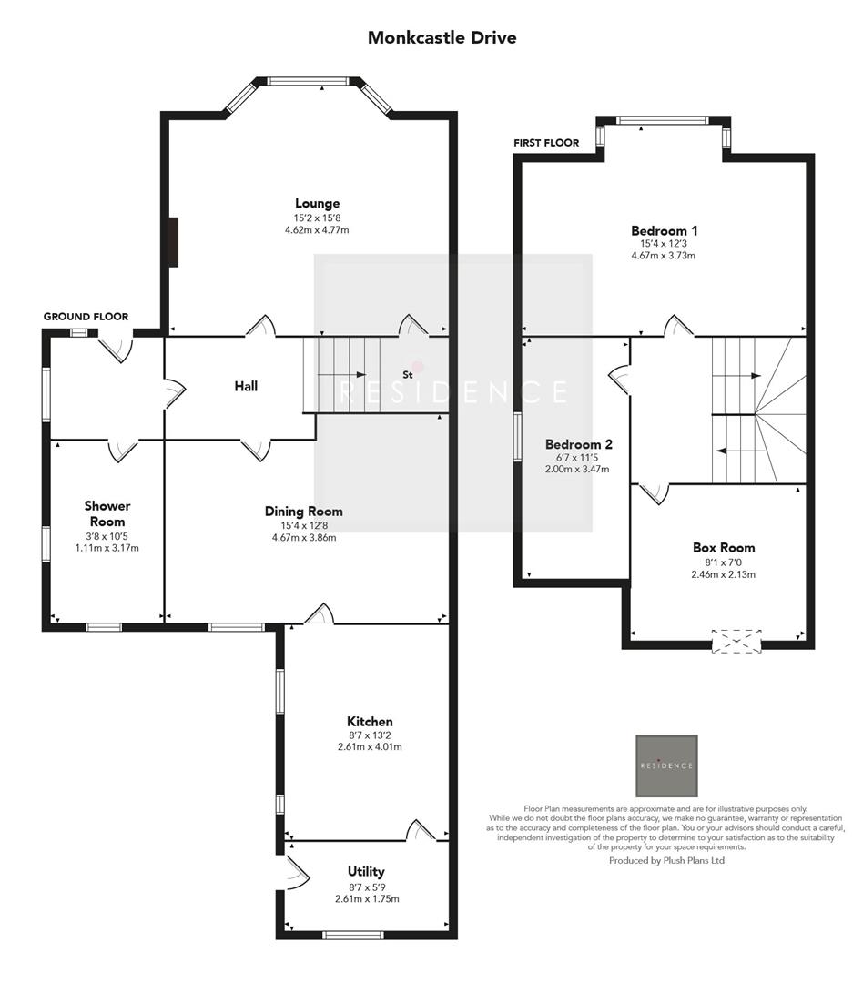 24, Monkcastle Drive, Glasgow floorplan