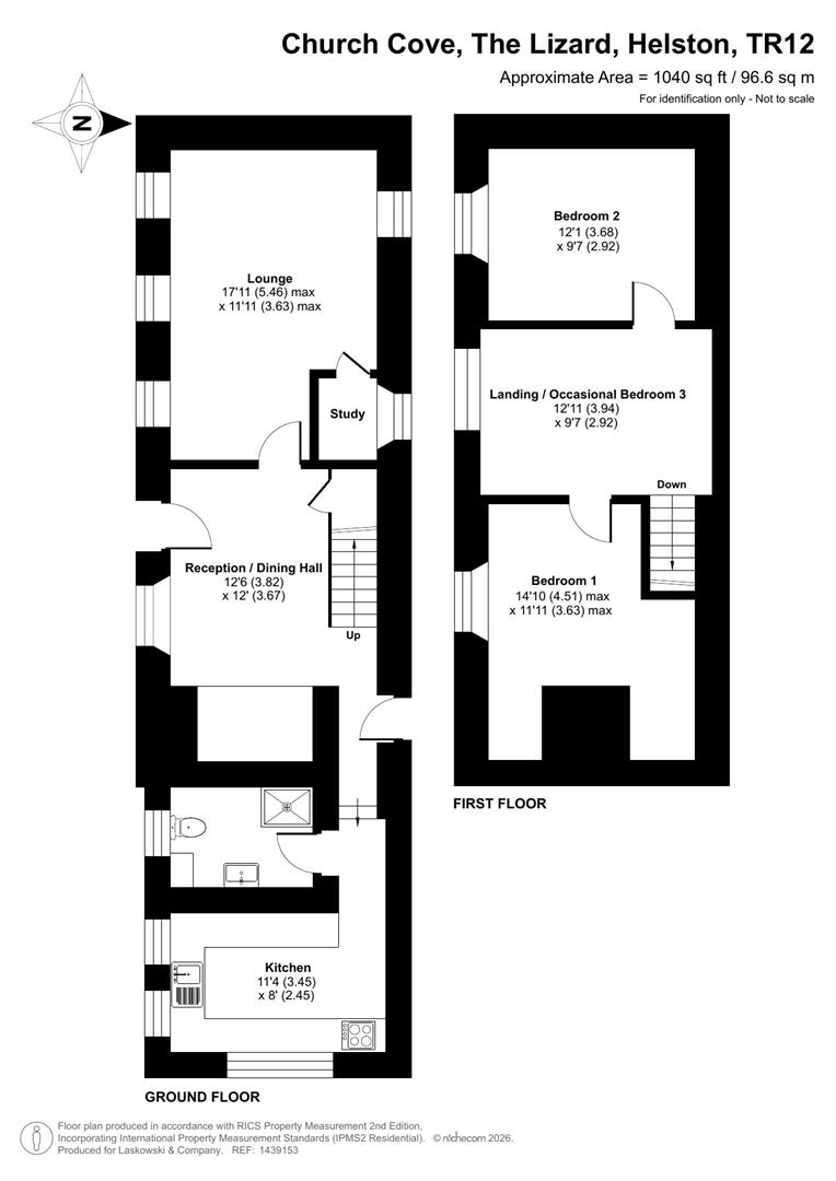 Parnvoose, Church Cove, Helston floorplan