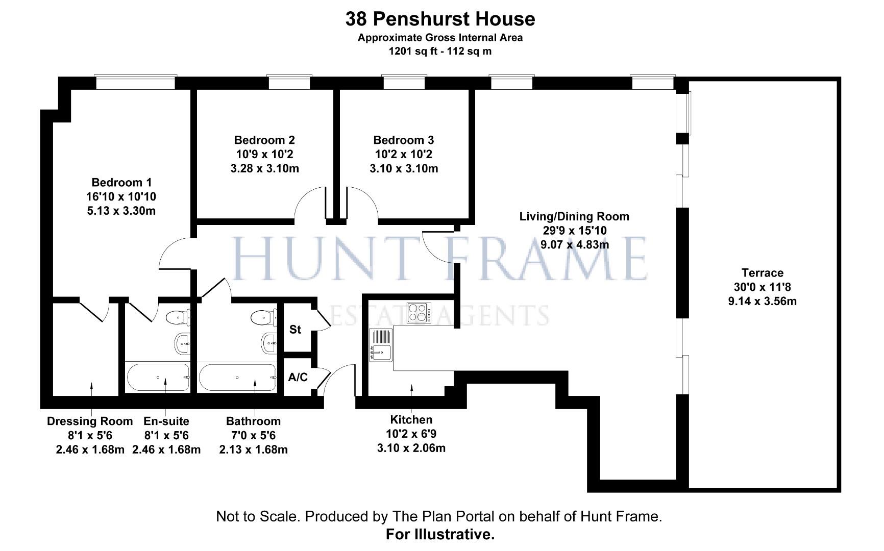 38 Penshurst House, Groombridge Avenue, Eastbourne floorplan