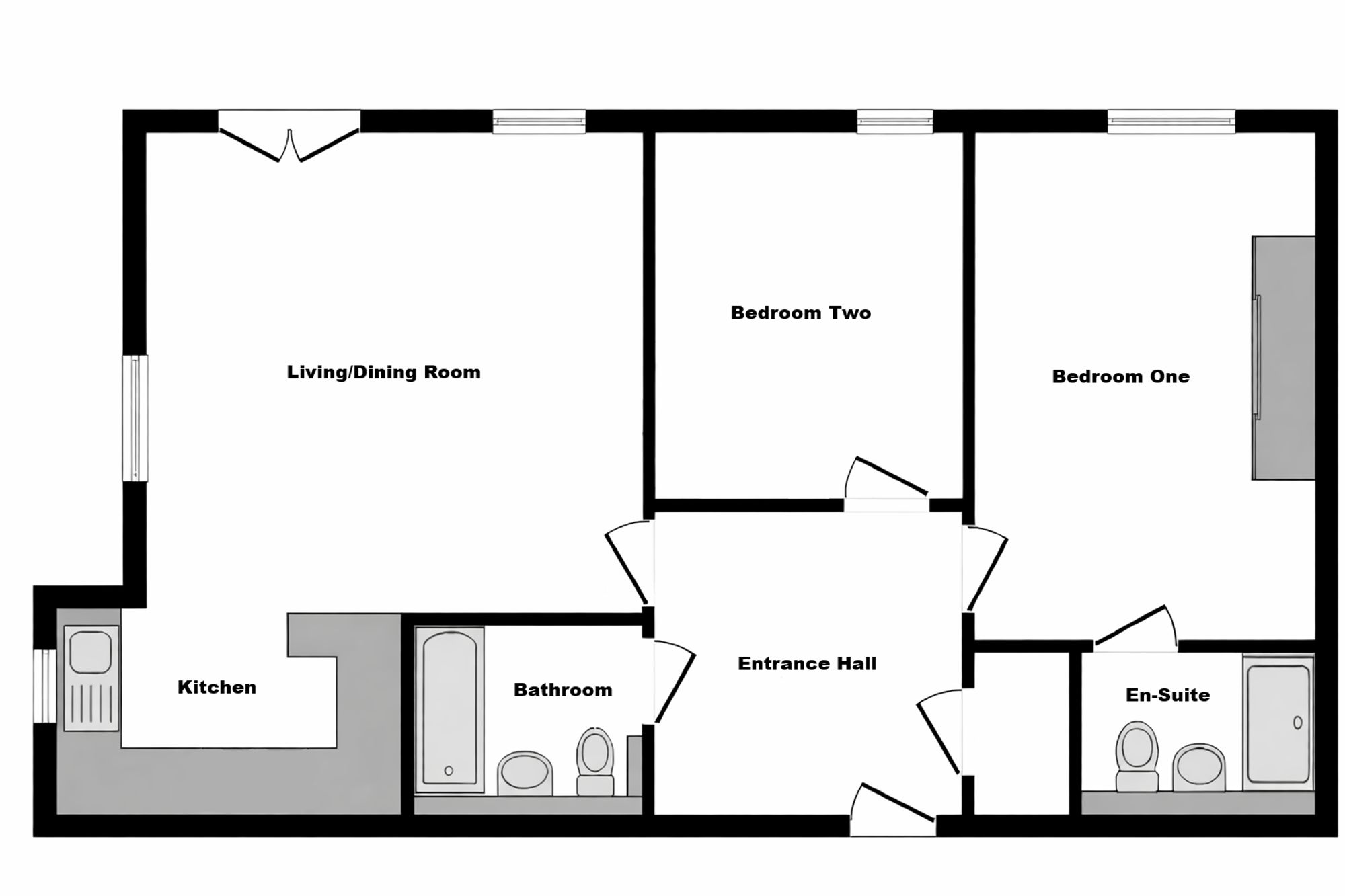 Flat 9, Trinity Court North, Milton Keynes floorplan