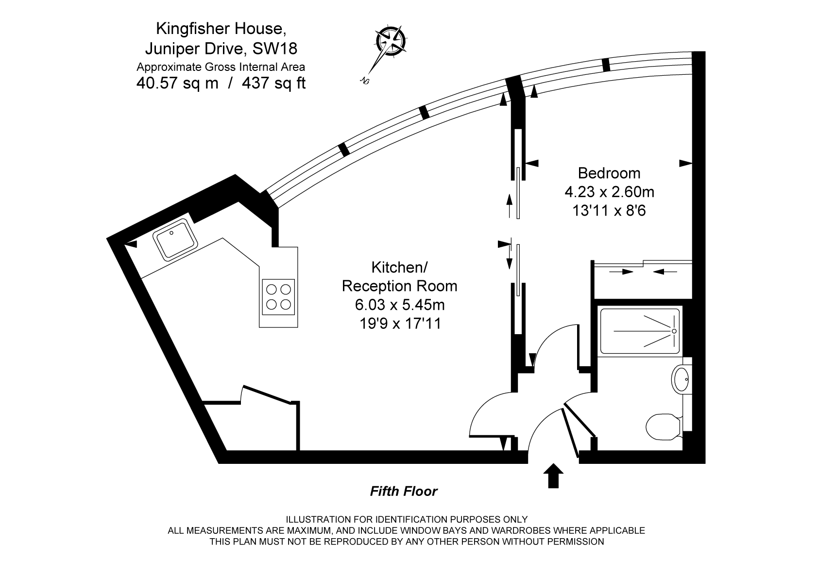 1 Bedrooms Flat to rent in Juniper Drive, London SW18