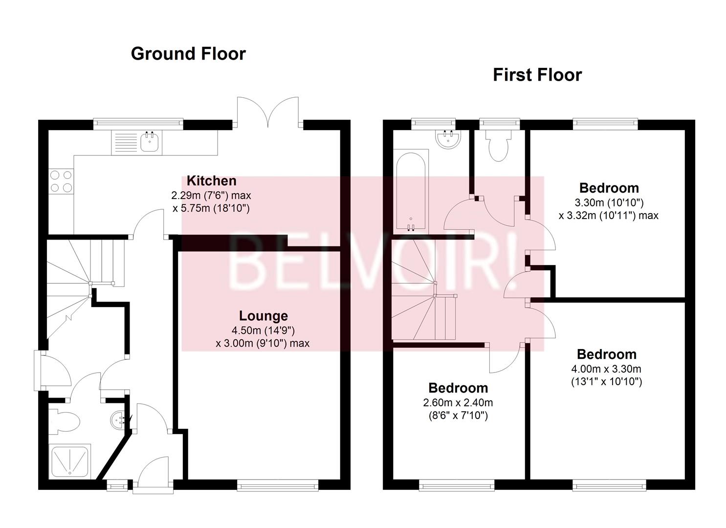 3 Bedrooms Detached house to rent in Bishopswood Road, Tadley RG26