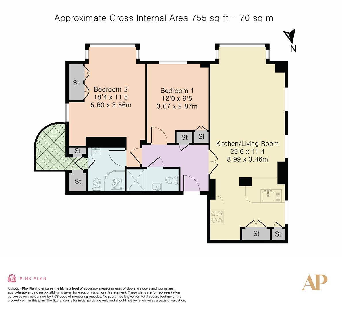 Flat 3, Wesley Court 51-55, Weymouth Street, London floorplan