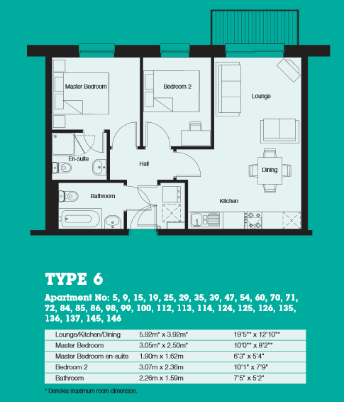 2 Bedrooms  for sale in The Vibe, Salford, Greater Manchester M7