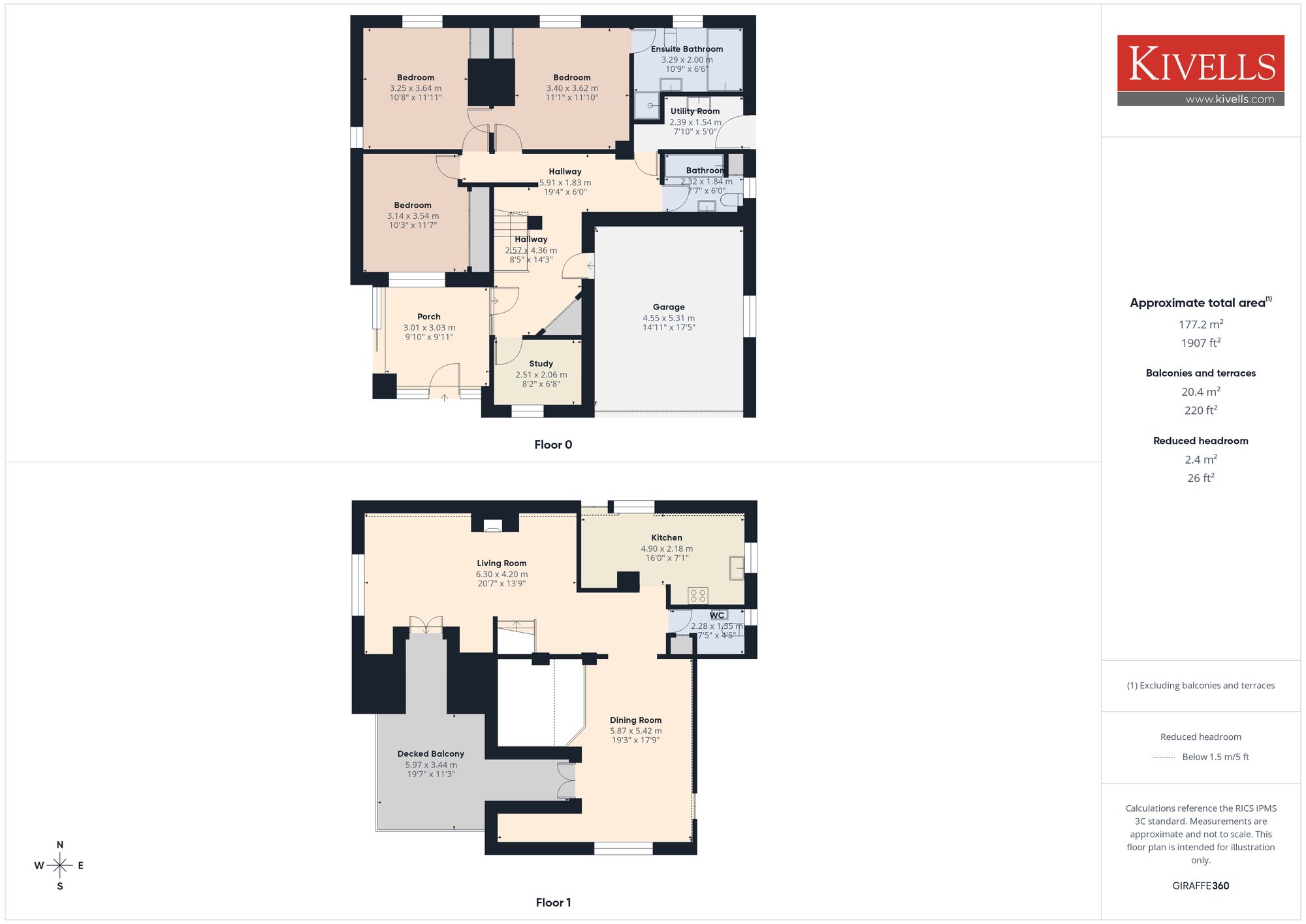 Ryn Glas Trewint Road, Liskeard floorplan