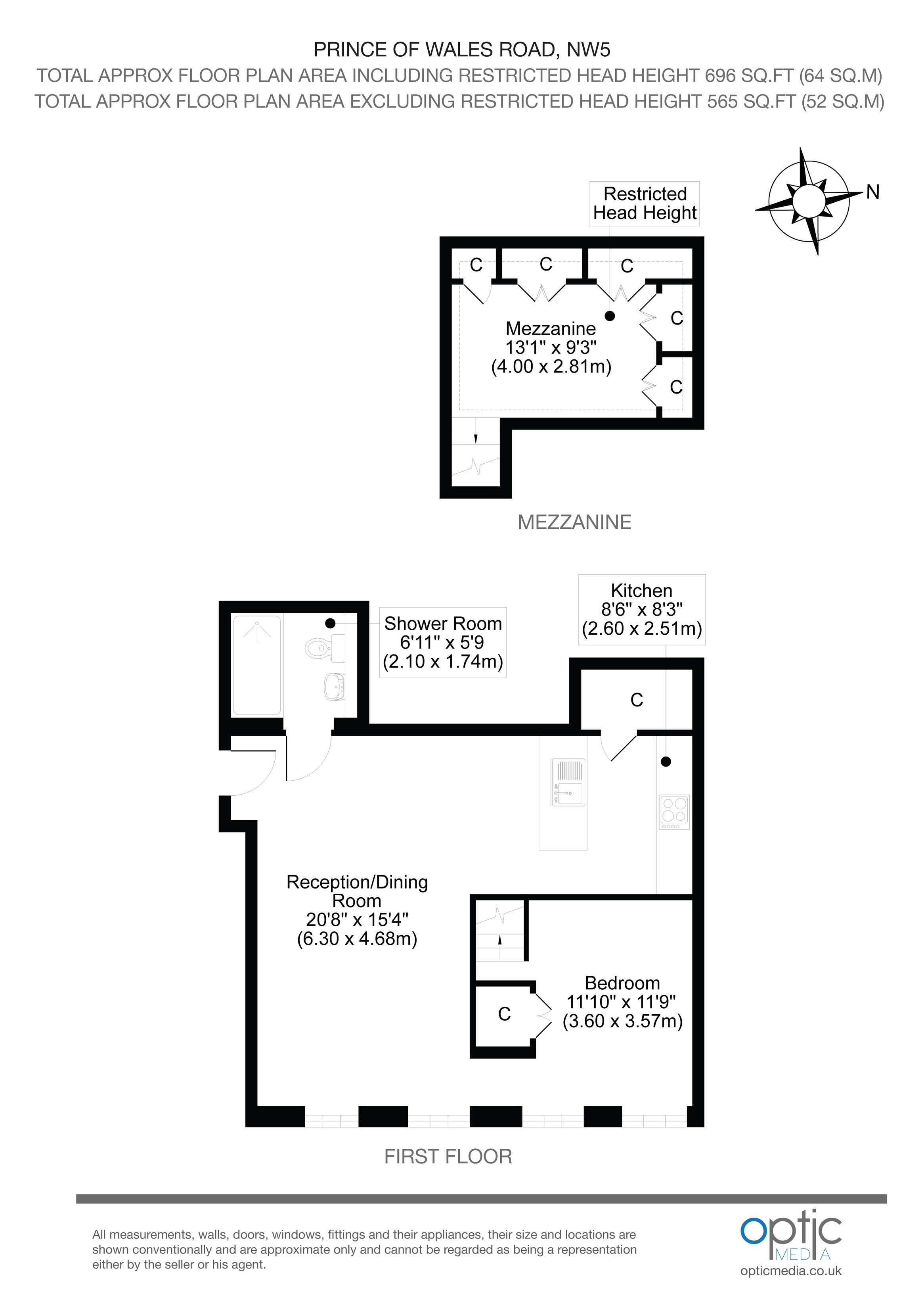 Prince Of Wales Road, London NW5, 1 bedroom flat for sale 60026977