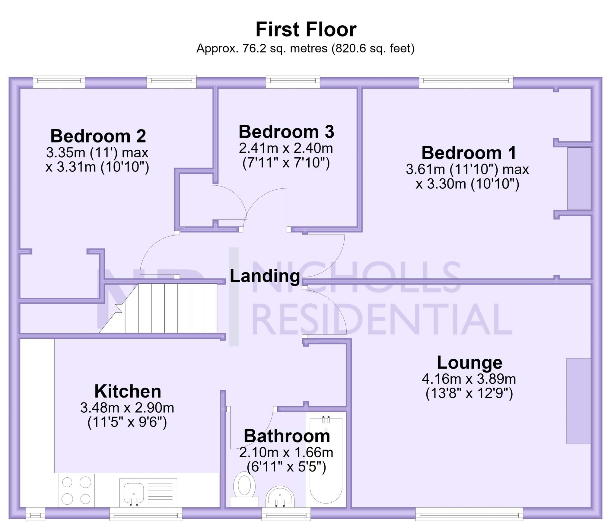 79, Mansfield Road, Chessington floorplan