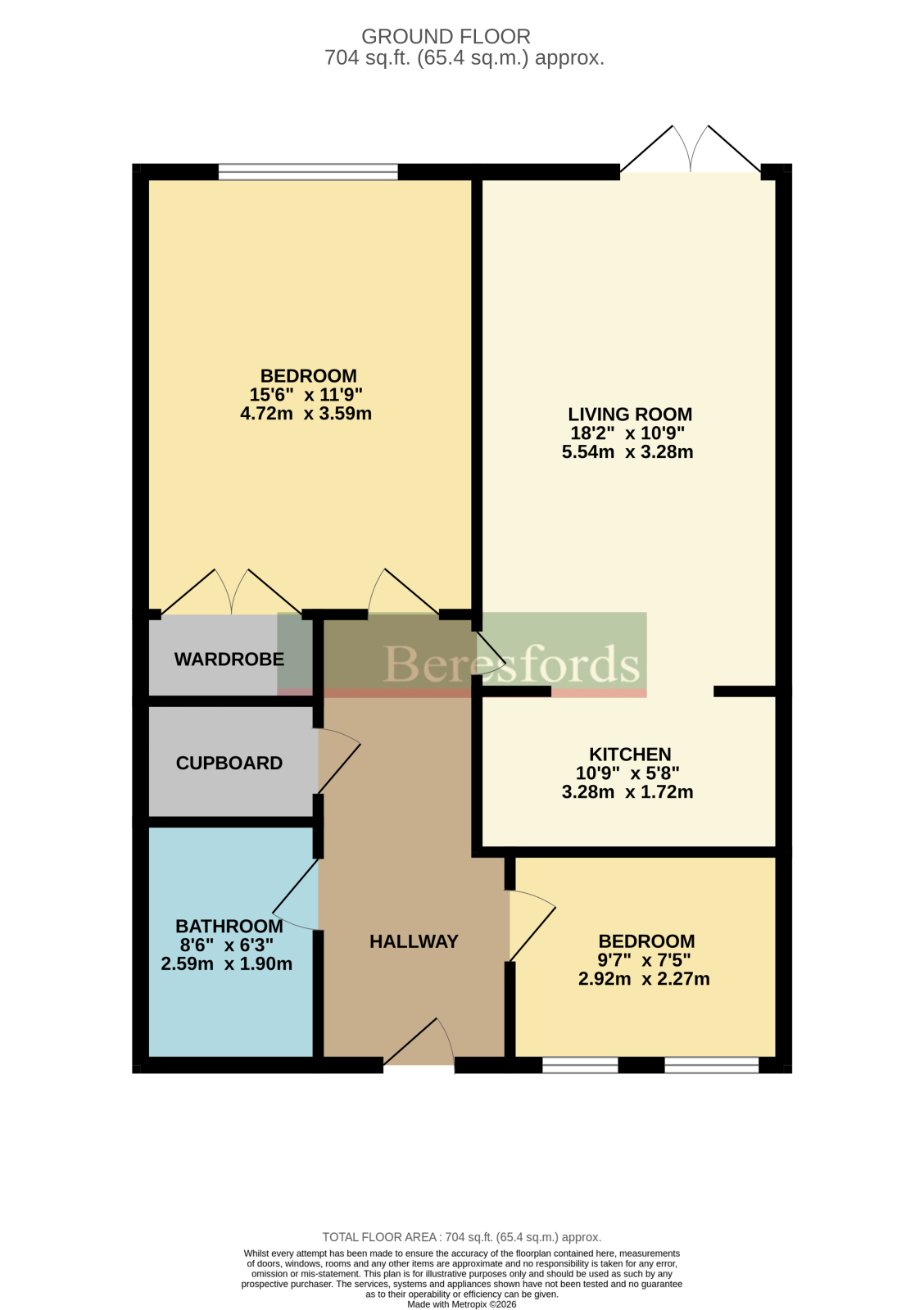 8, Creance Court, Chelmsford floorplan