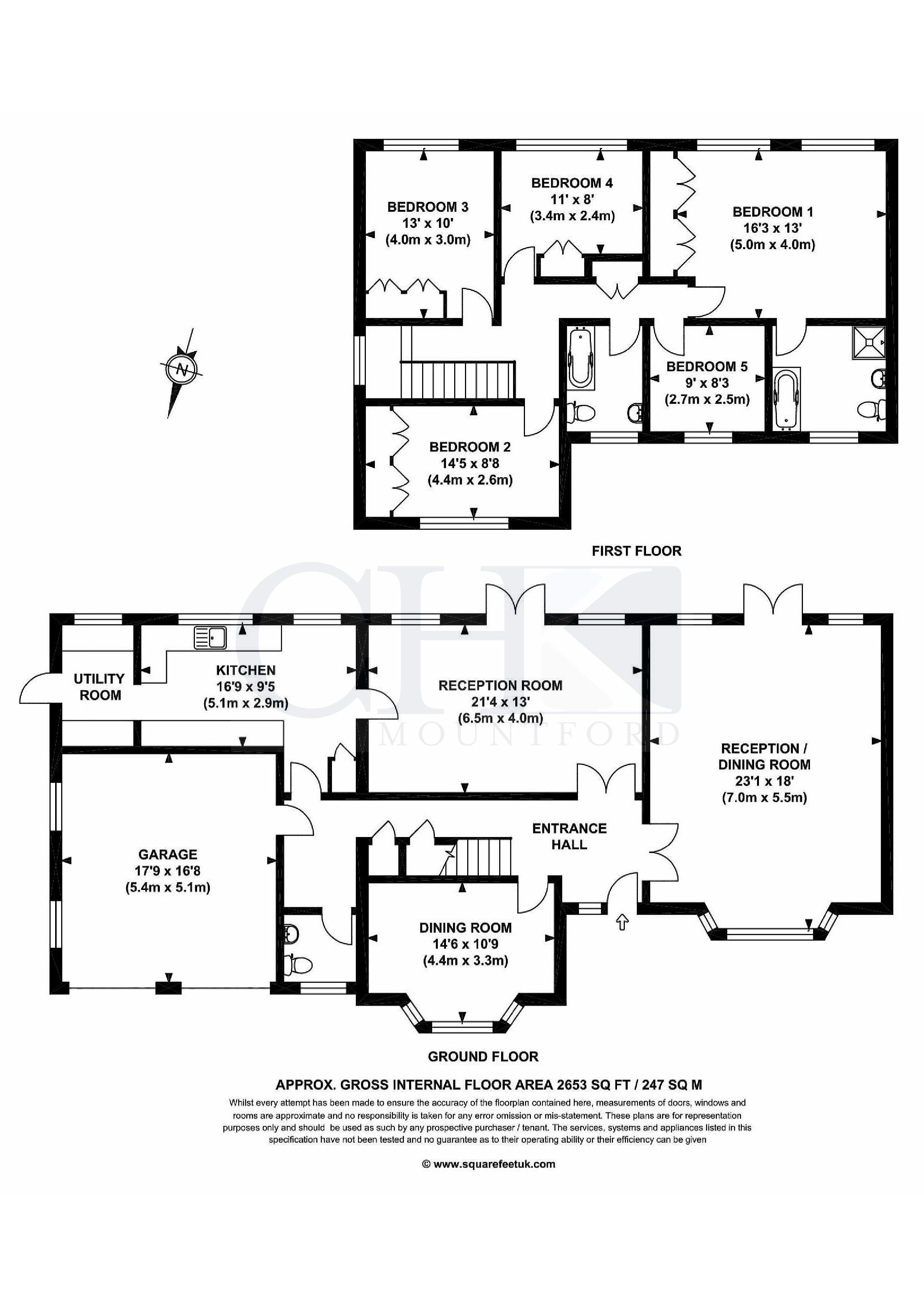 5 Bedrooms Detached house to rent in The Garth, Cobham KT11