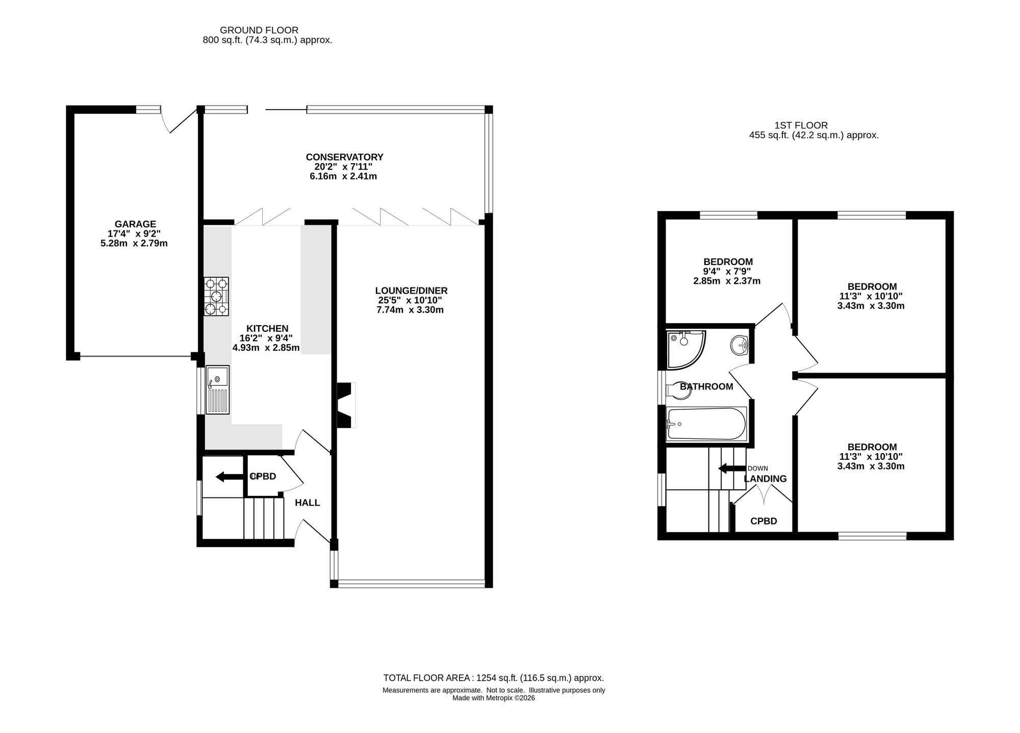 5 Ashfield Road, High Peak floorplan