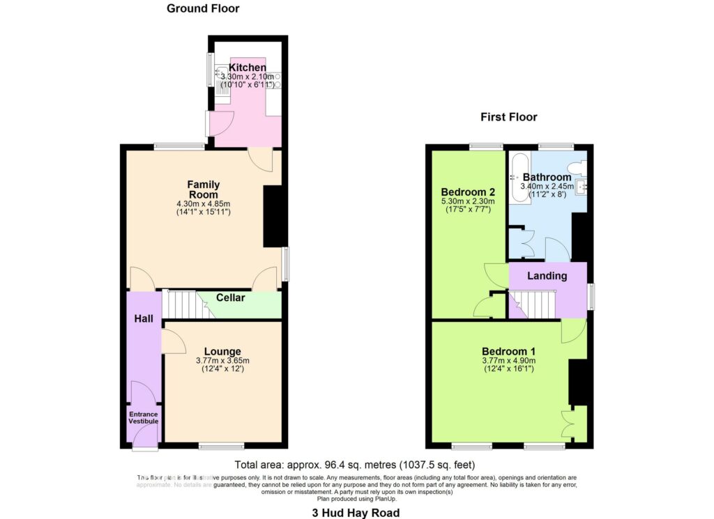 3, Hud Hey Rd, Haslingden floorplan