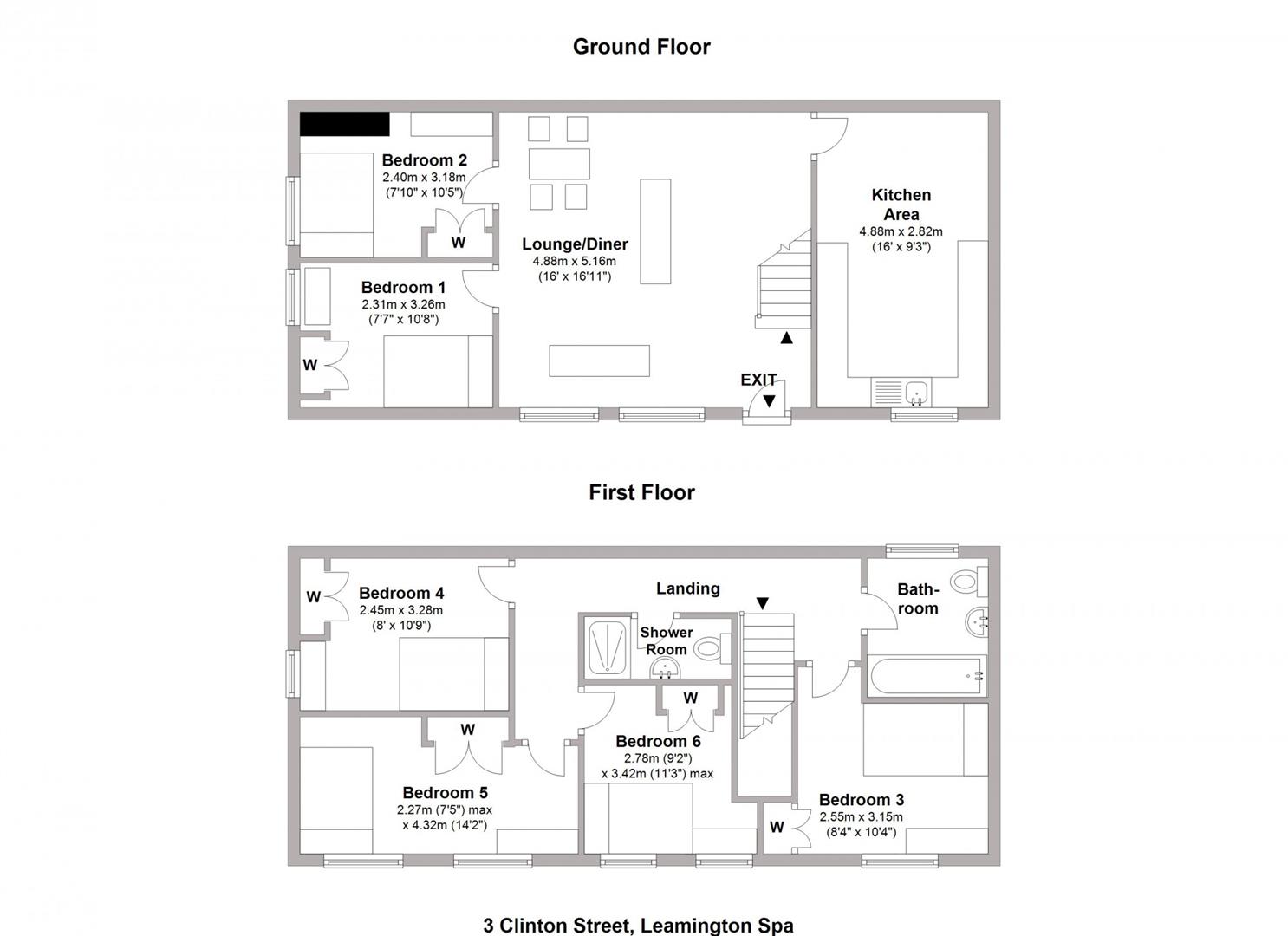 Clinton Street, Leamington Spa floorplan