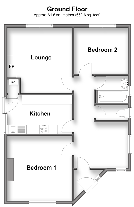 Elms Vale, Dover floorplan