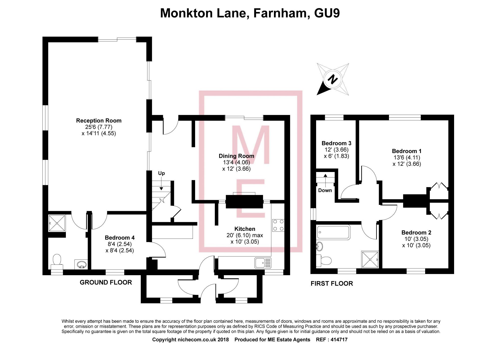 4 Bedrooms Semi-detached house for sale in Monkton Lane, Farnham GU9