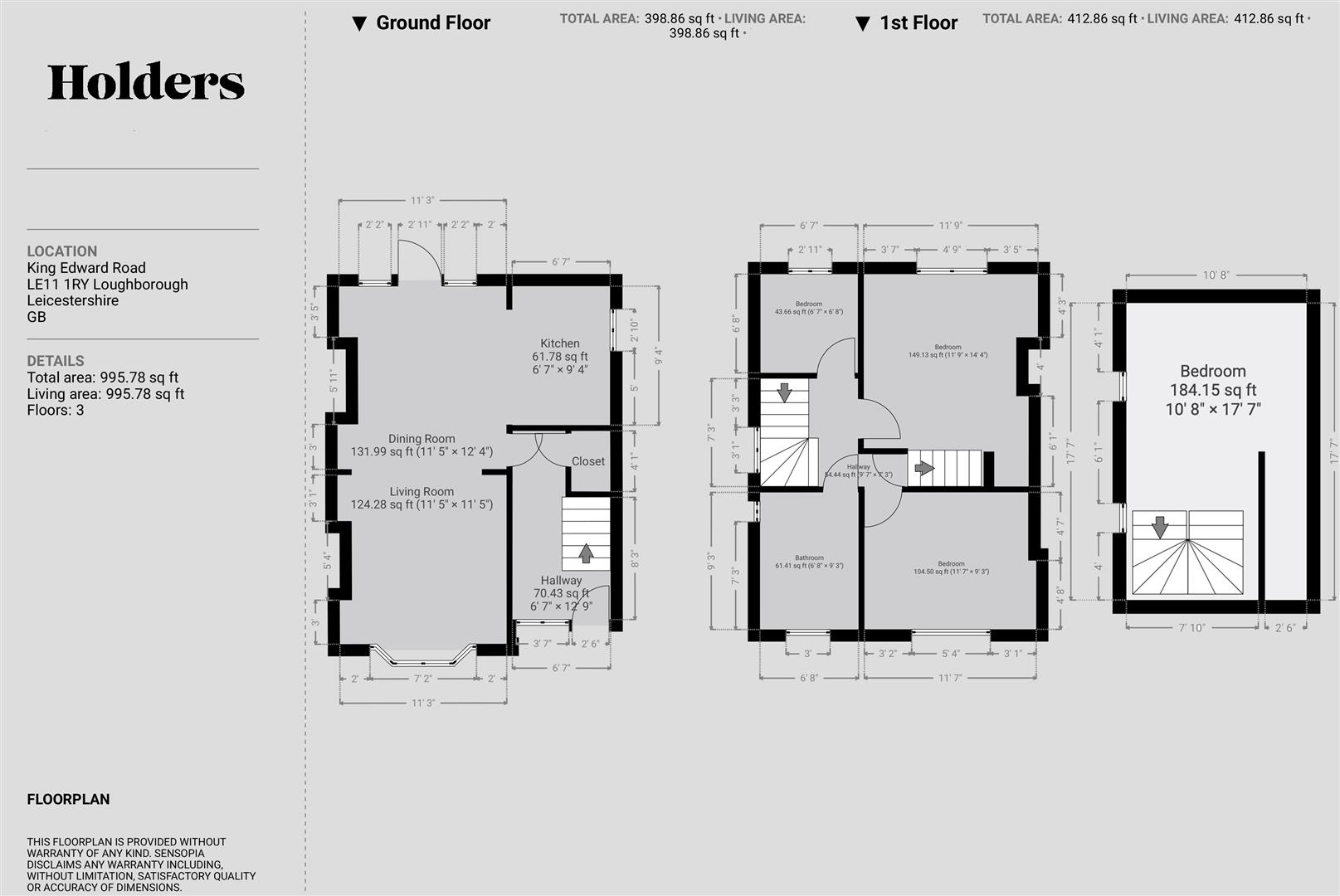 35, King Edward Road, Loughborough floorplan