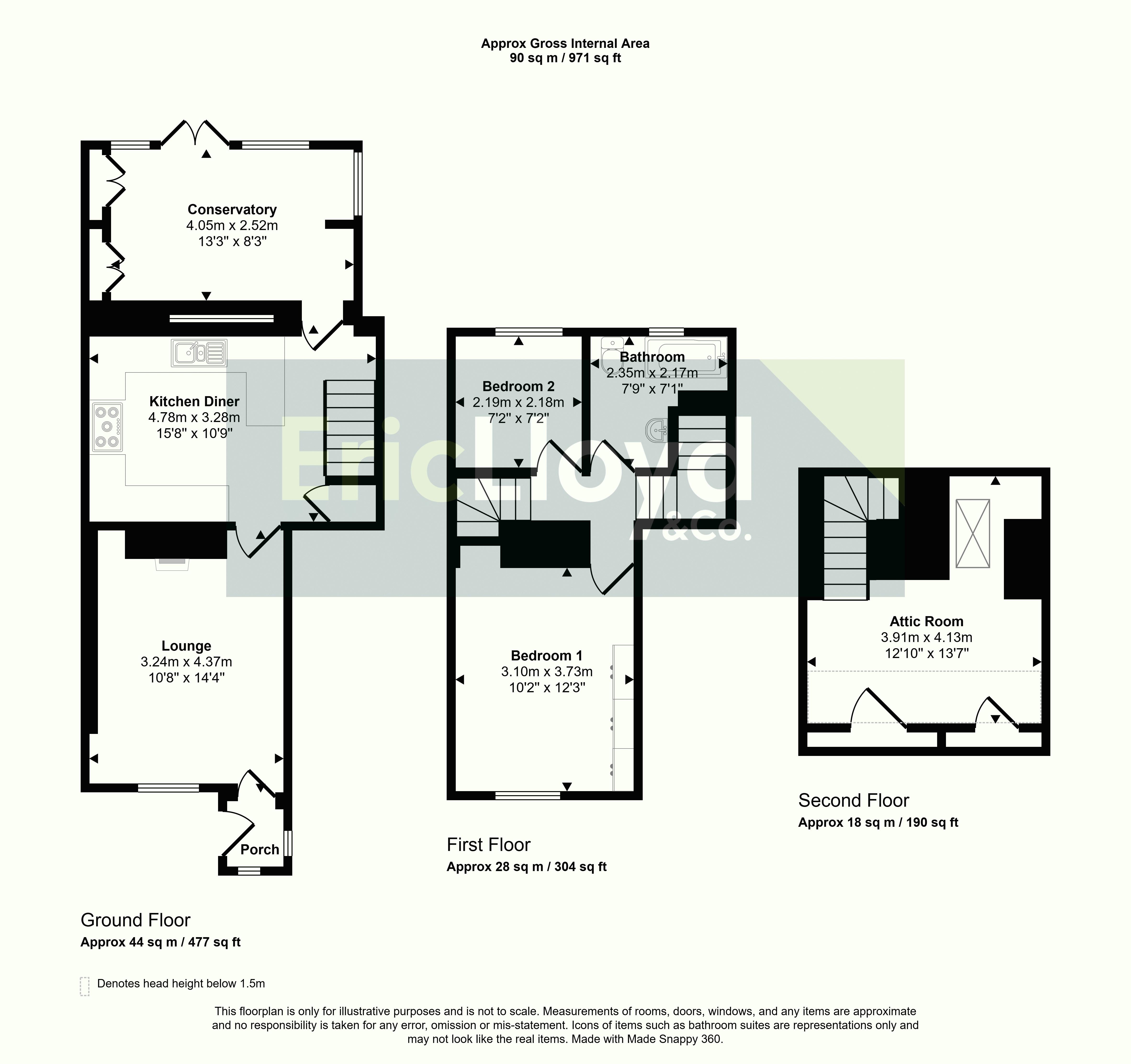 54, Milton Street, Brixham floorplan