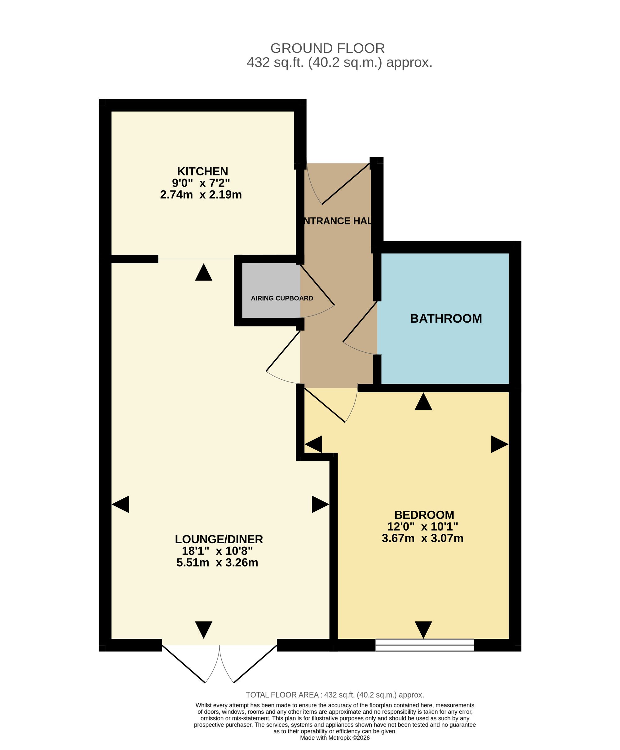 Flat 5, Chalkdell House, Watford floorplan