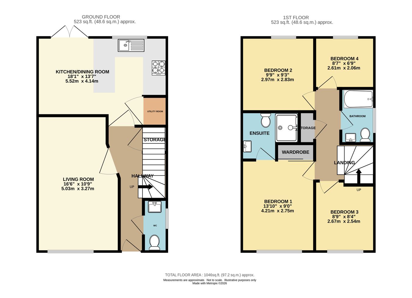 3, Billet Gardens, Wimborne floorplan