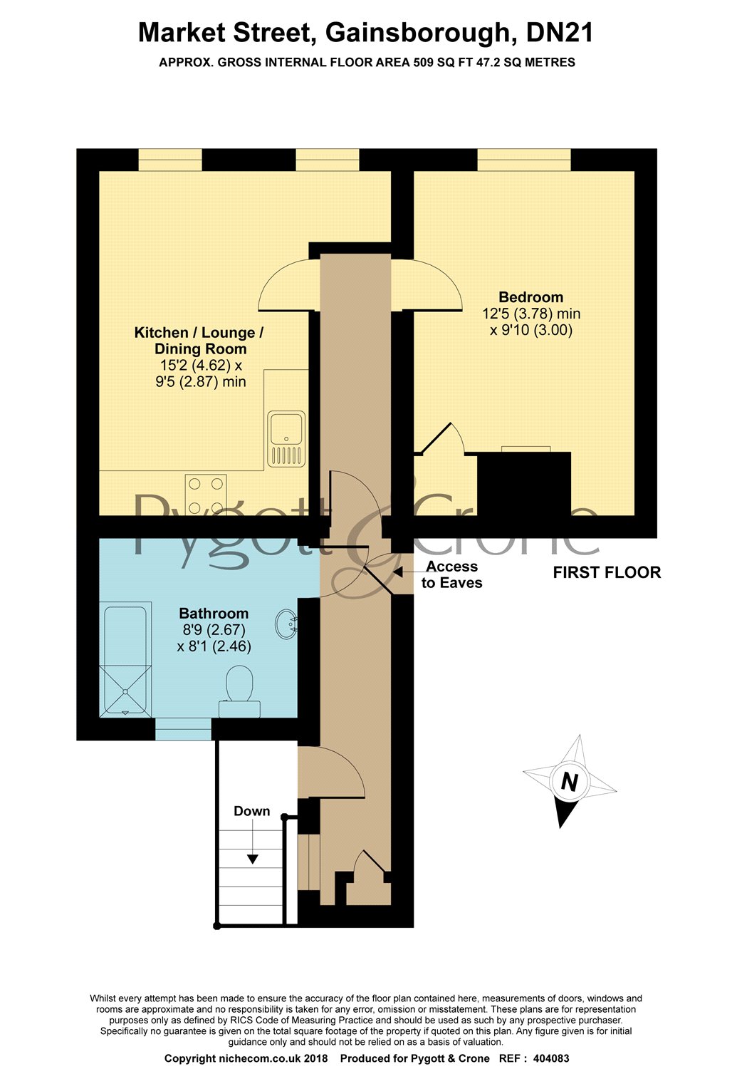 1 Bedrooms Flat for sale in Market Street, Gainsborough DN21