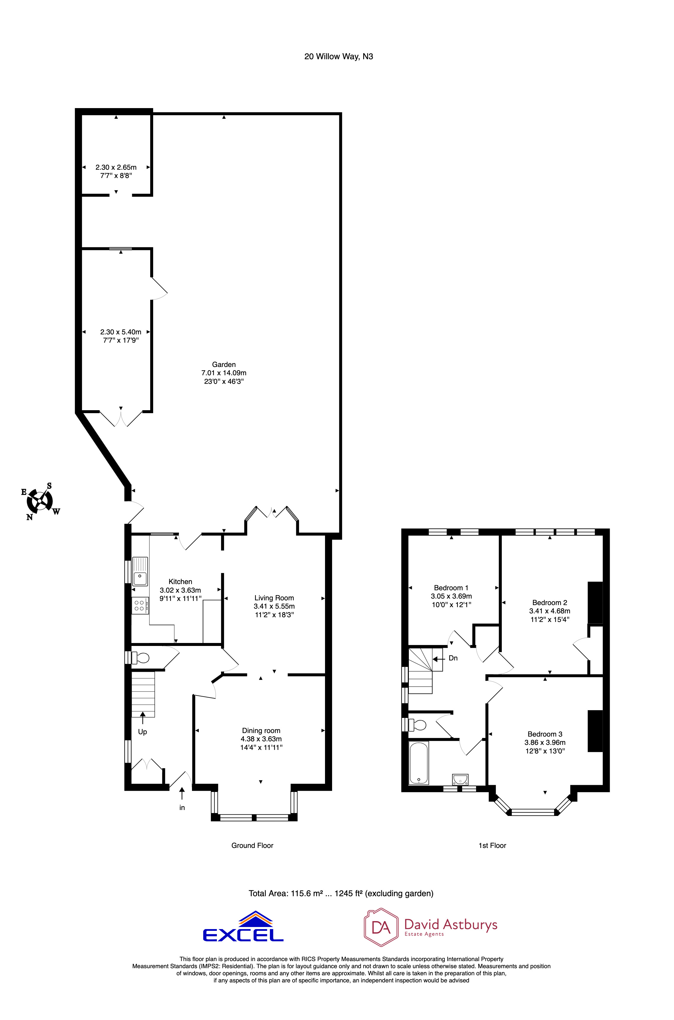 Flat A, 20, Cyprus Avenue, Finchley floorplan
