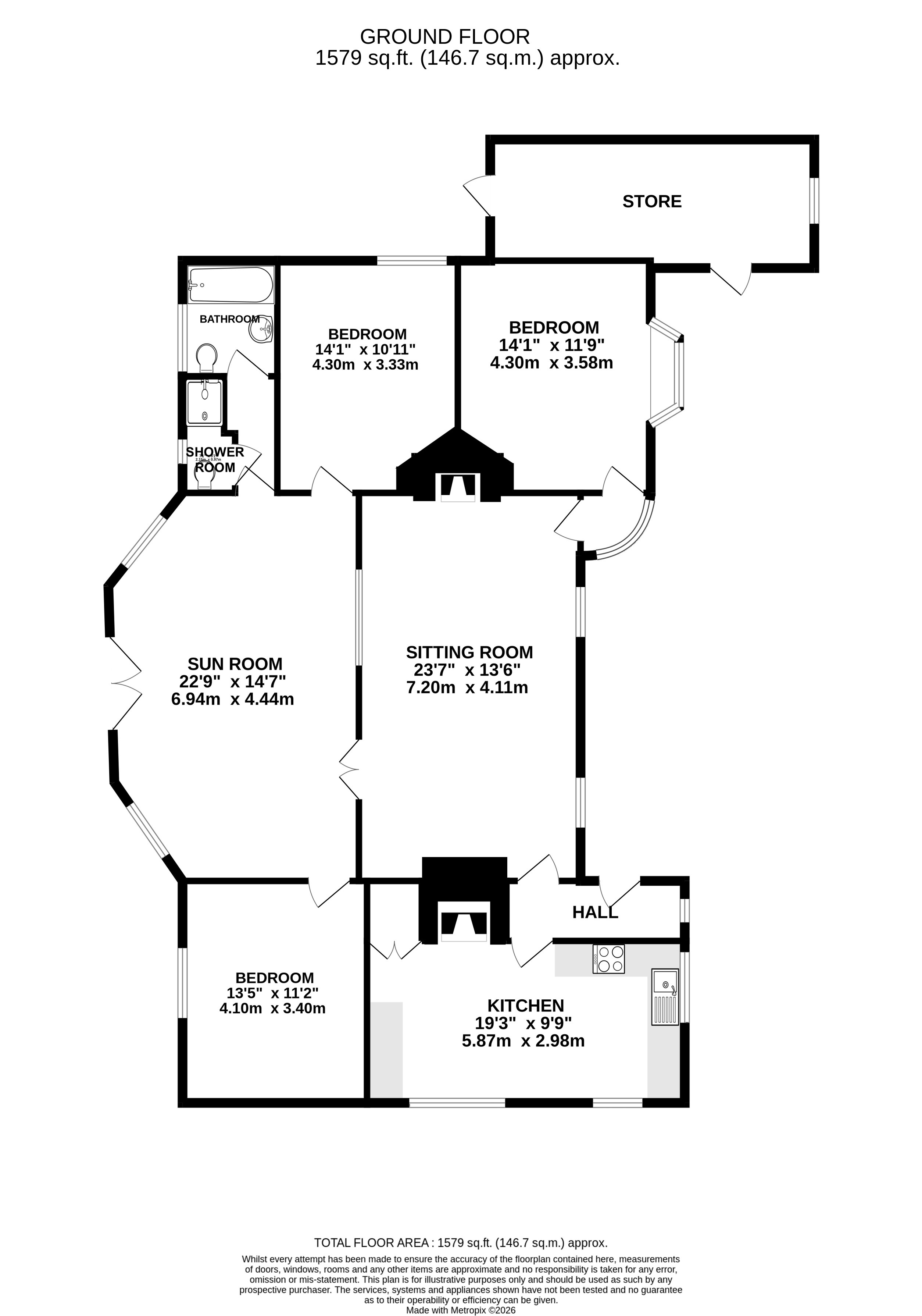 The Wigwam, Harlyn Bay, Harlyn Bay floorplan