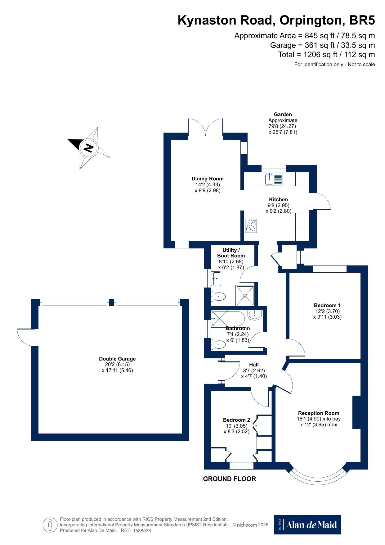 Kynaston Road, Orpington floorplan
