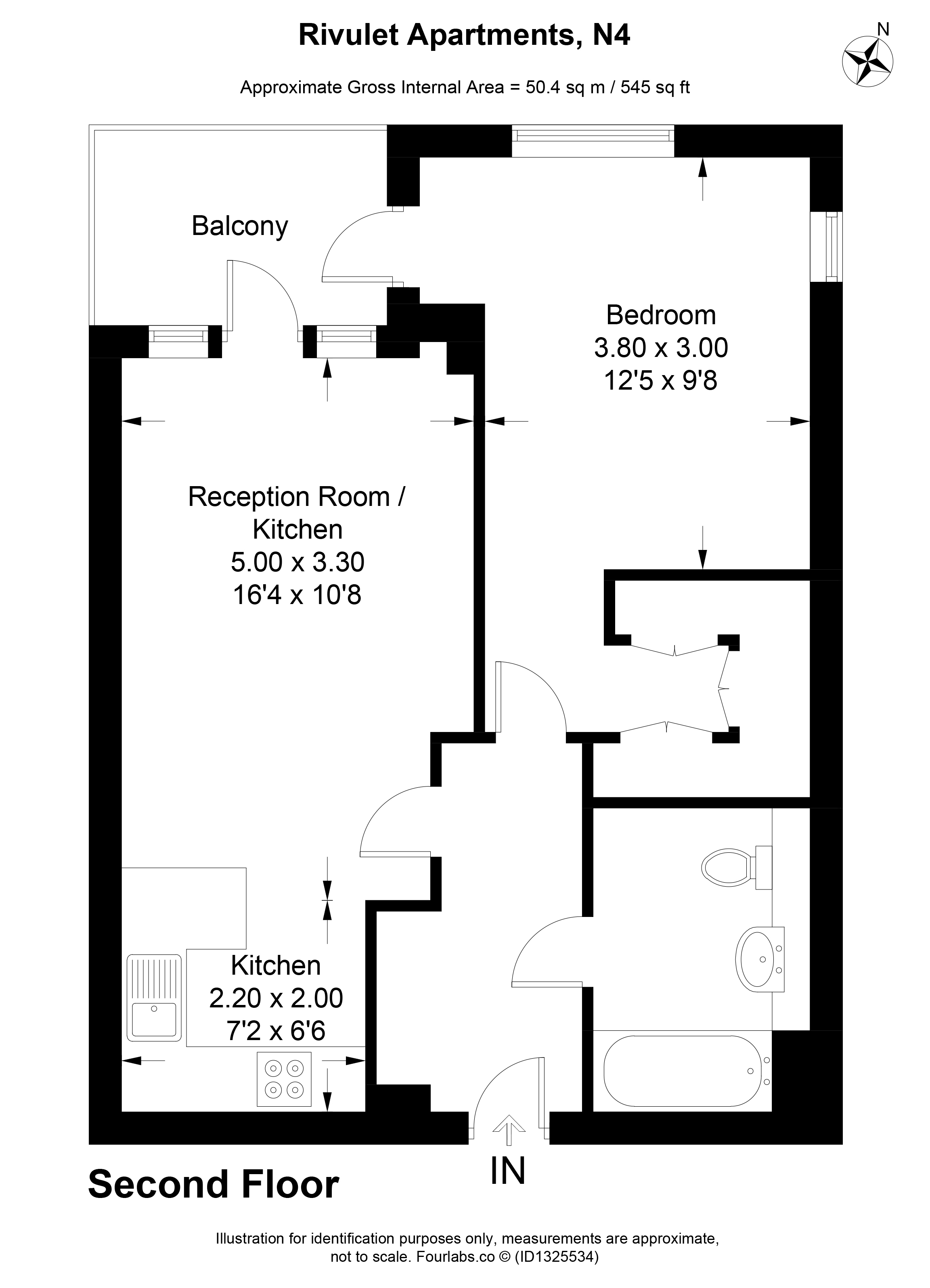 72 Rivulet Apartments, Devan Grove, London floorplan