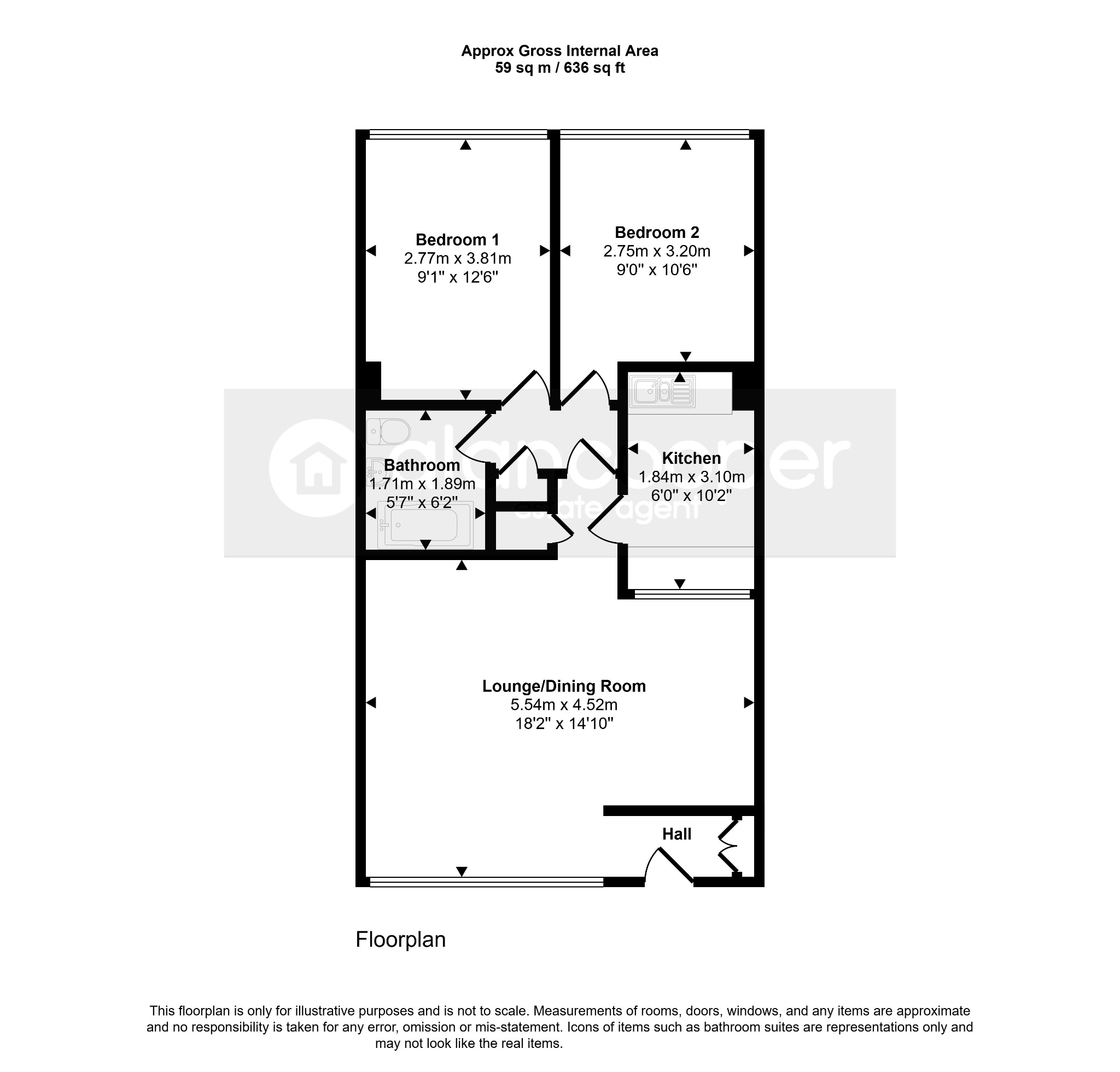 178A Lutterworth Road, Nuneaton, Warwickshire floorplan