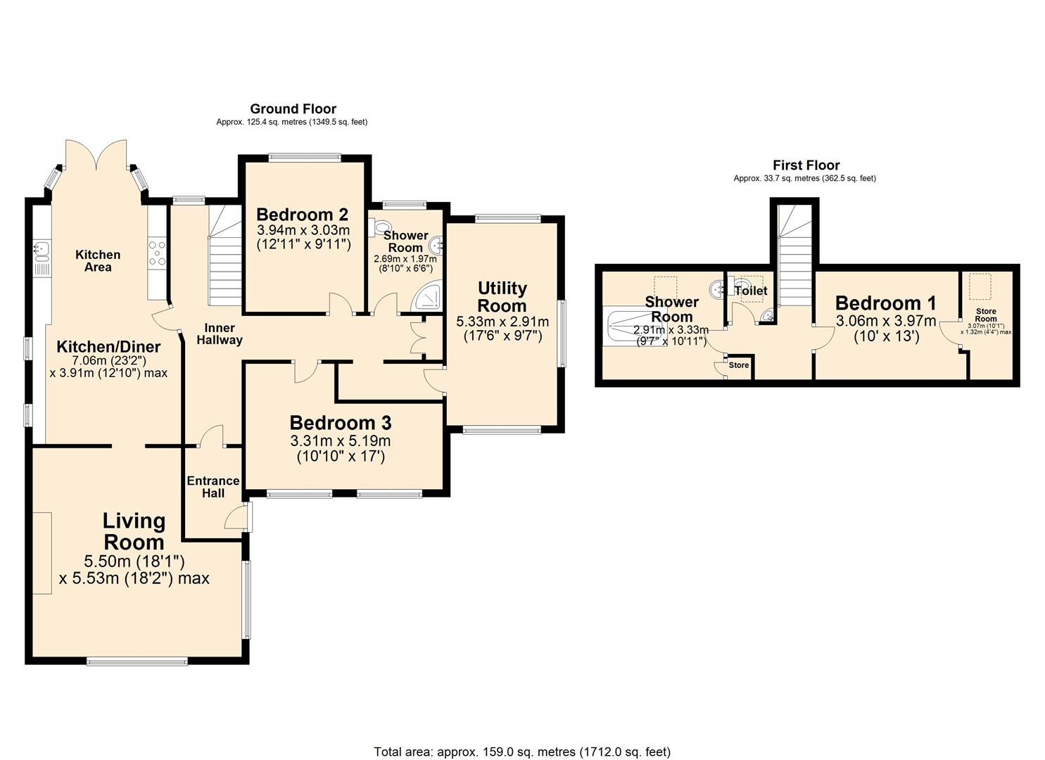 Greenhills, Wensley Road, Matlock floorplan