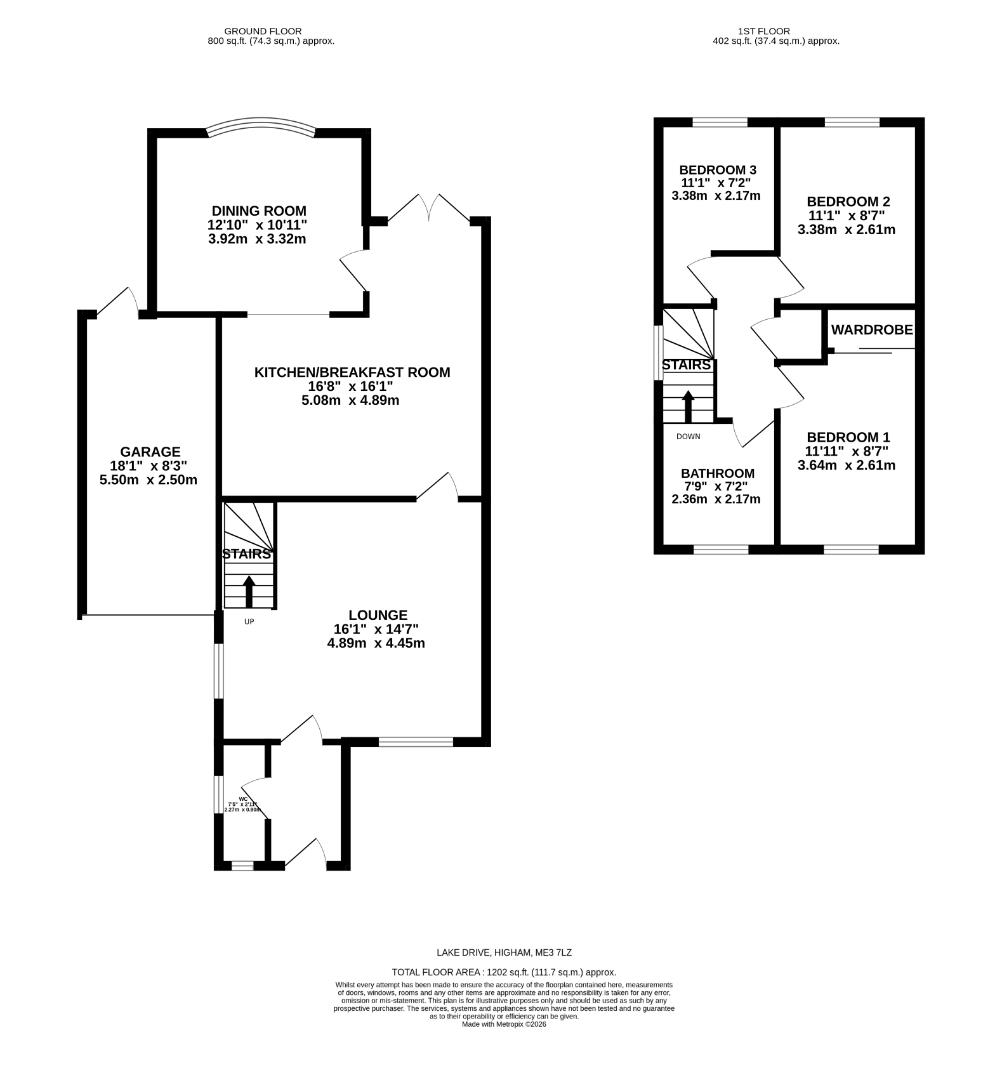9, Lake Drive, Rochester floorplan