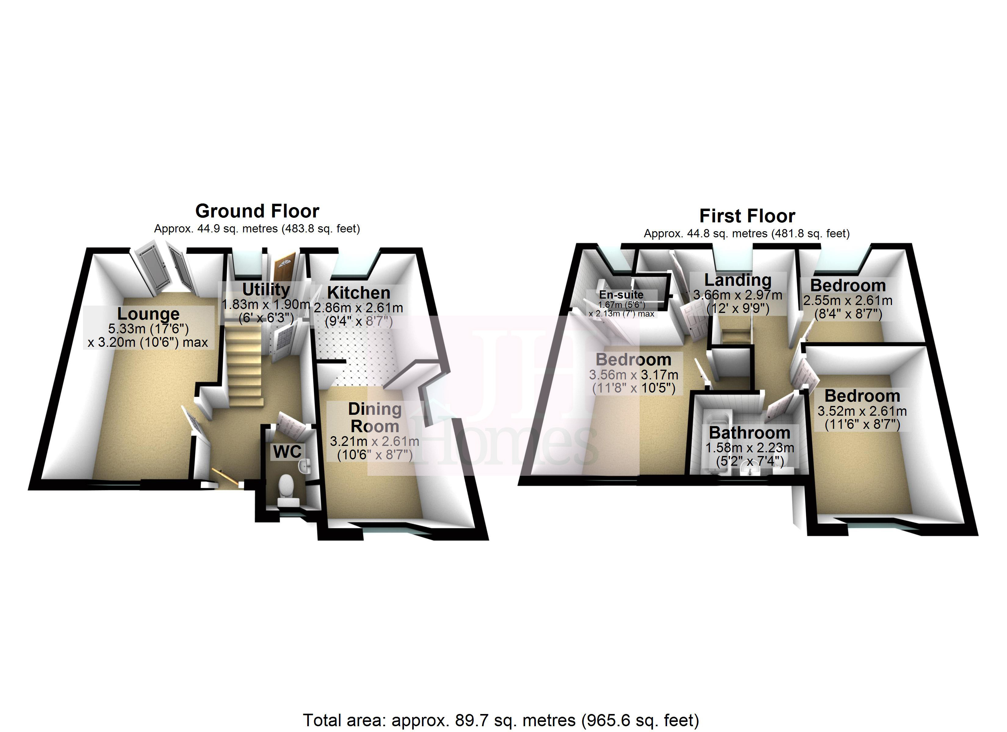3, Harewood Close, Barrow-in-Furness floorplan
