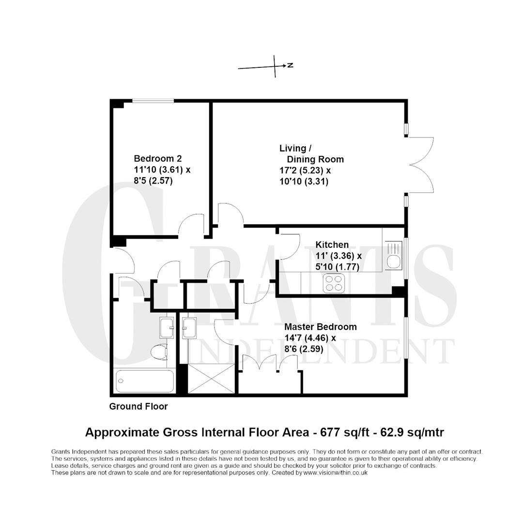 2 Bedrooms Flat for sale in St Georges Gate, Woburn Hill, Addlestone KT15