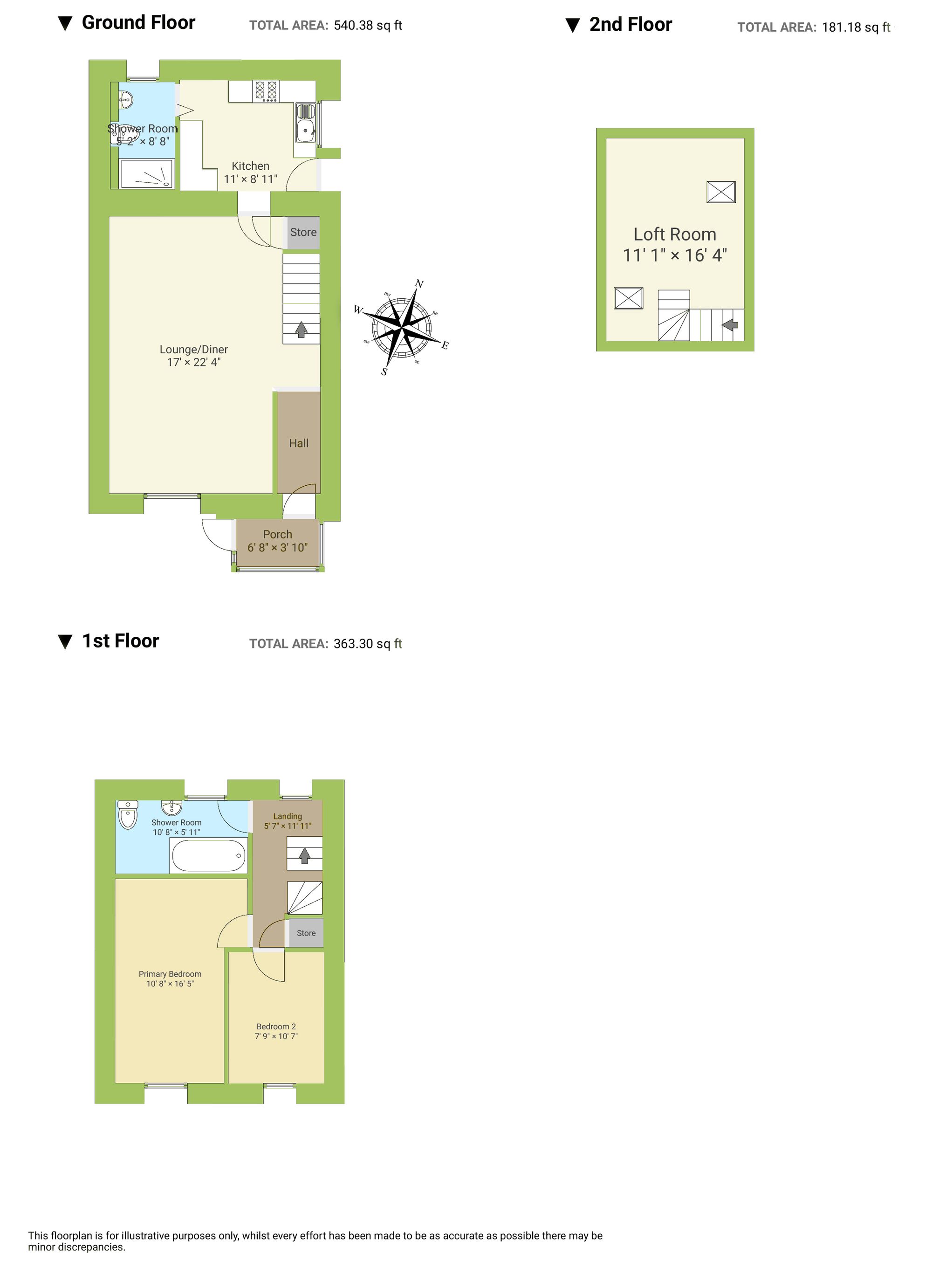 1 Springfield Cottages, Pontypridd floorplan