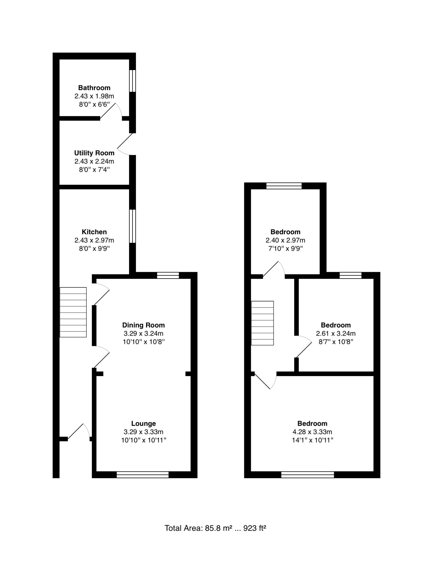 79, Warren Road, Southport floorplan